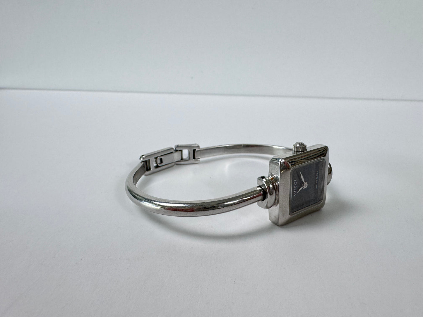 Gucci Vintage Silver Square Watch