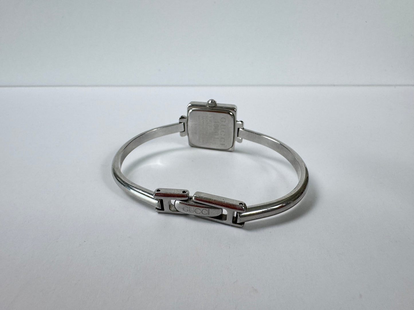 Gucci Vintage Silver Square Watch