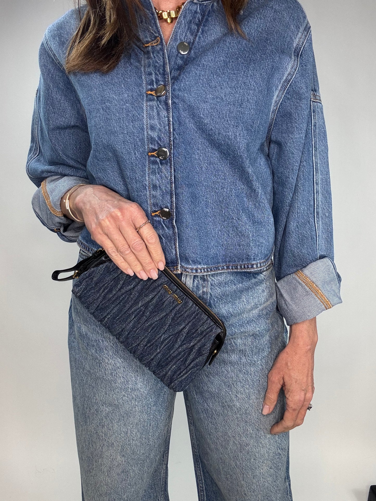 Miu Miu Denim Pouch