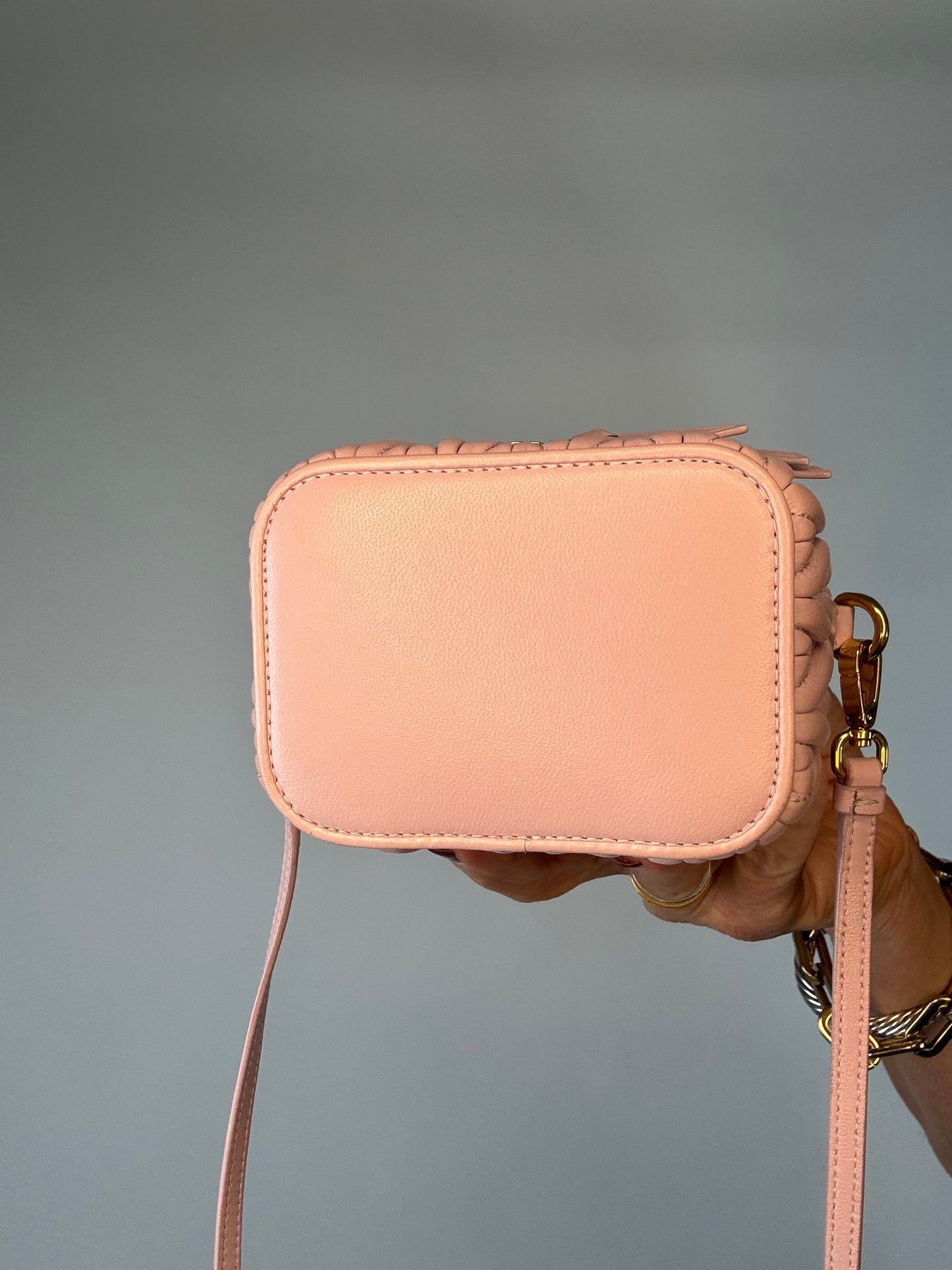 MIU MIU Micro Bag / Matelasse Vanity Bag Pink Nappa Leather