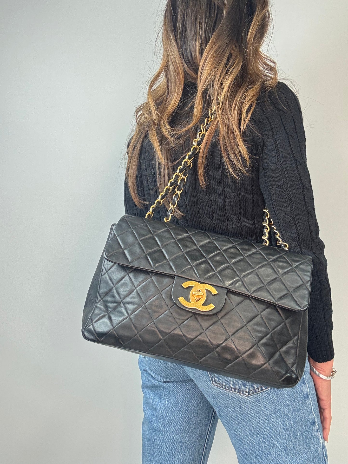 Chanel Classic Vintage Maxi Jumbo XL Single Flap Bag