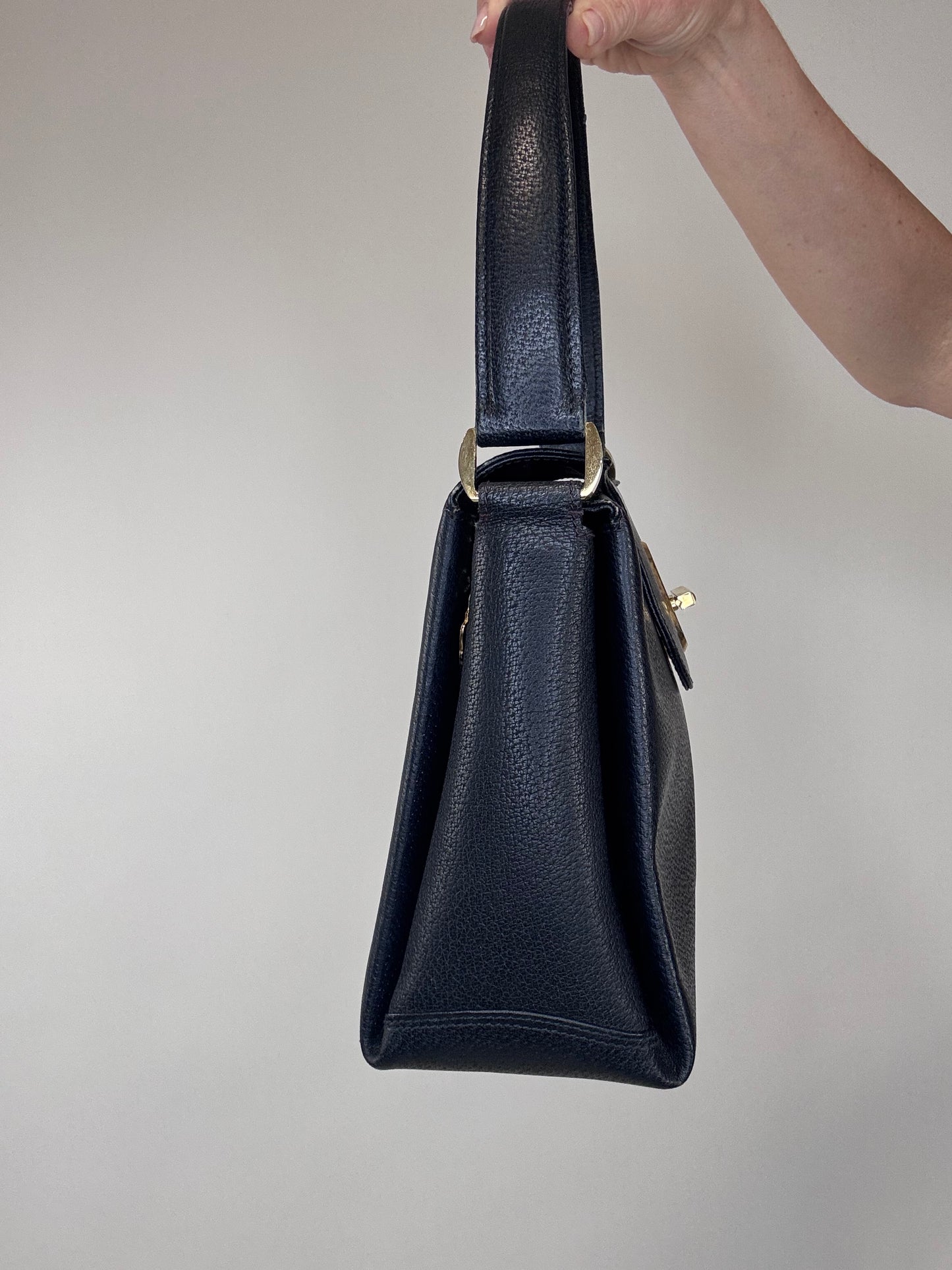 Gucci Rare G Turnlock Top Handle Bag