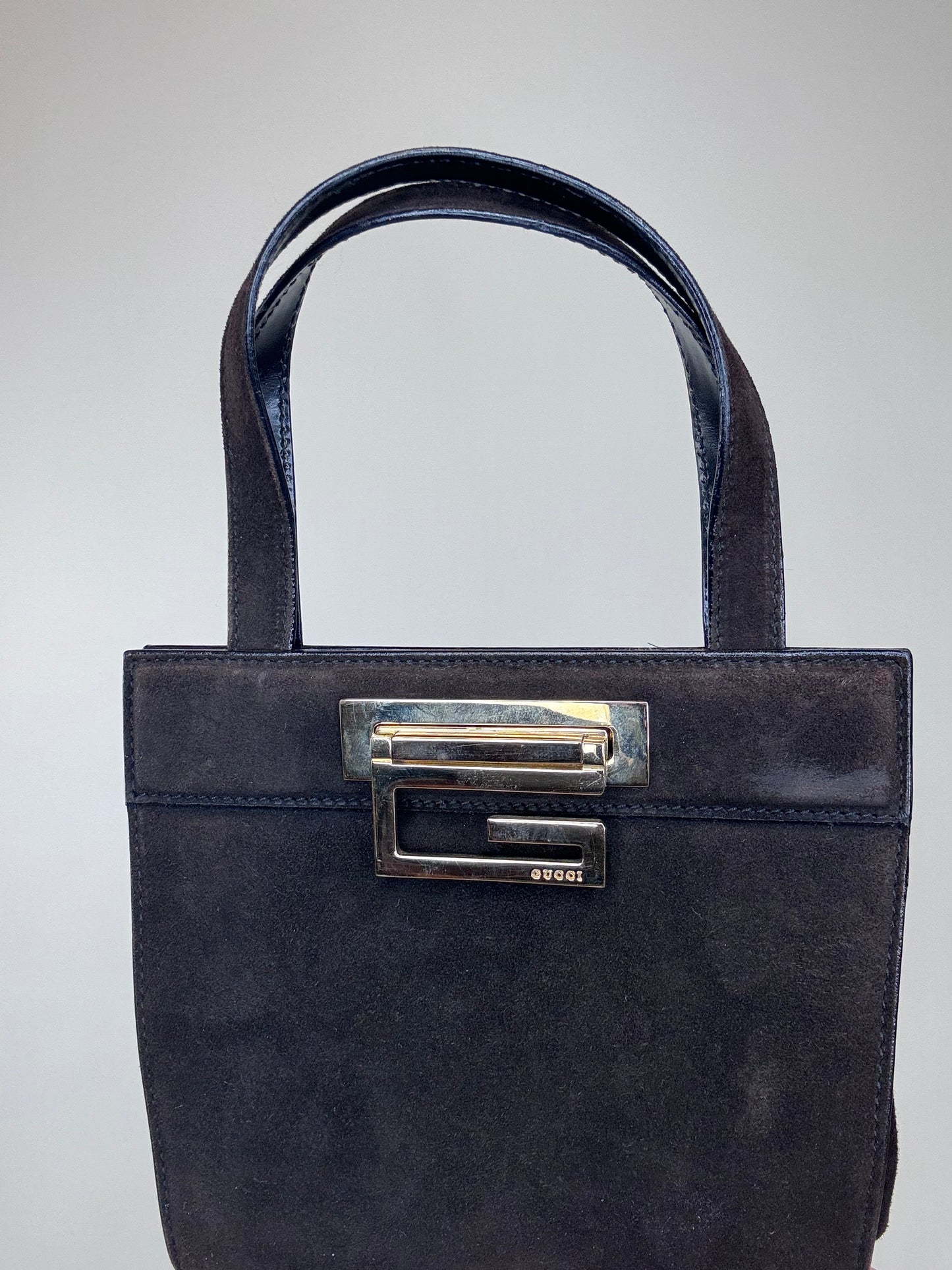 Gucci Vintage Suede Mini Tote Bag
