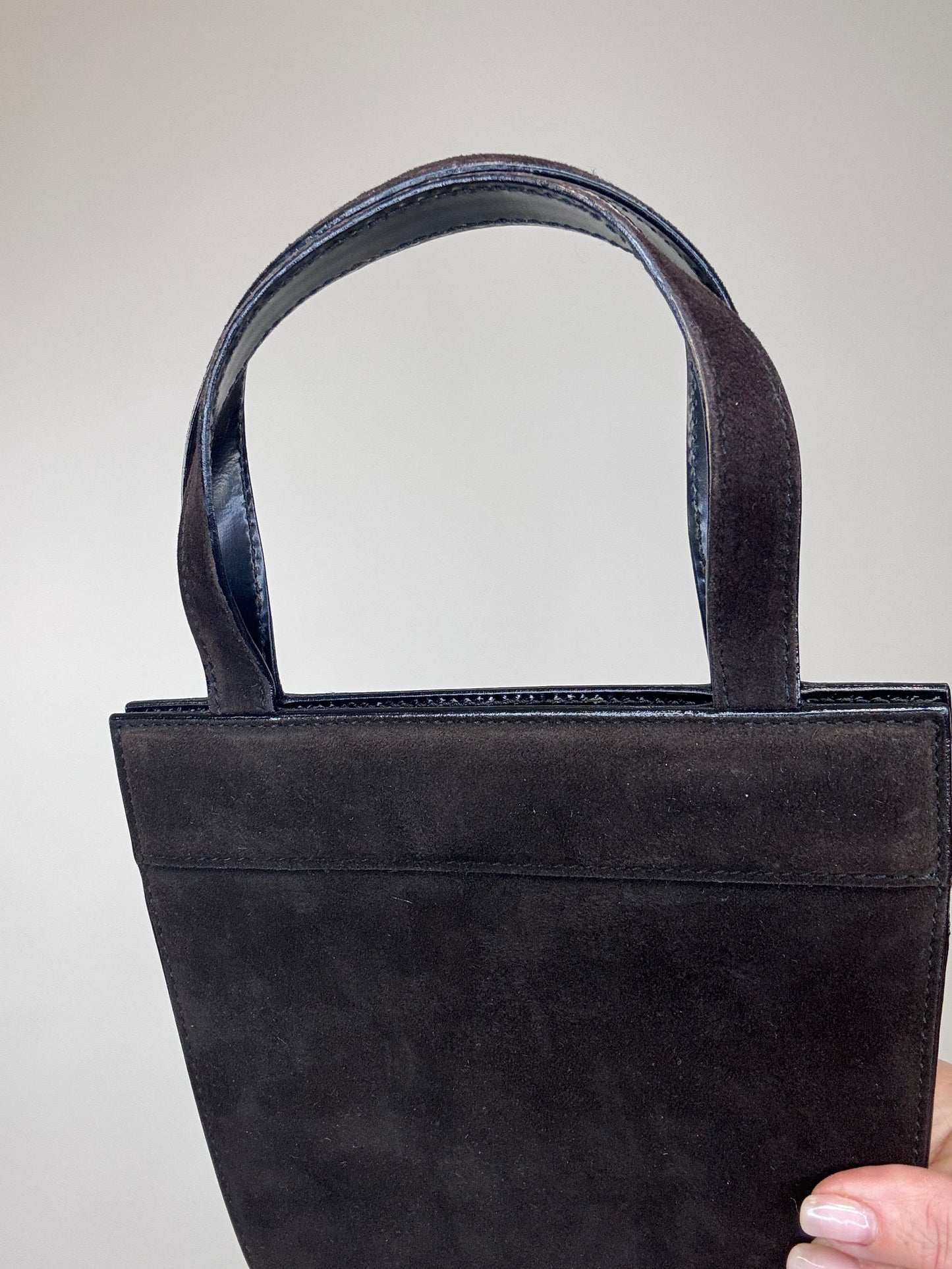Gucci Vintage Suede Mini Tote Bag