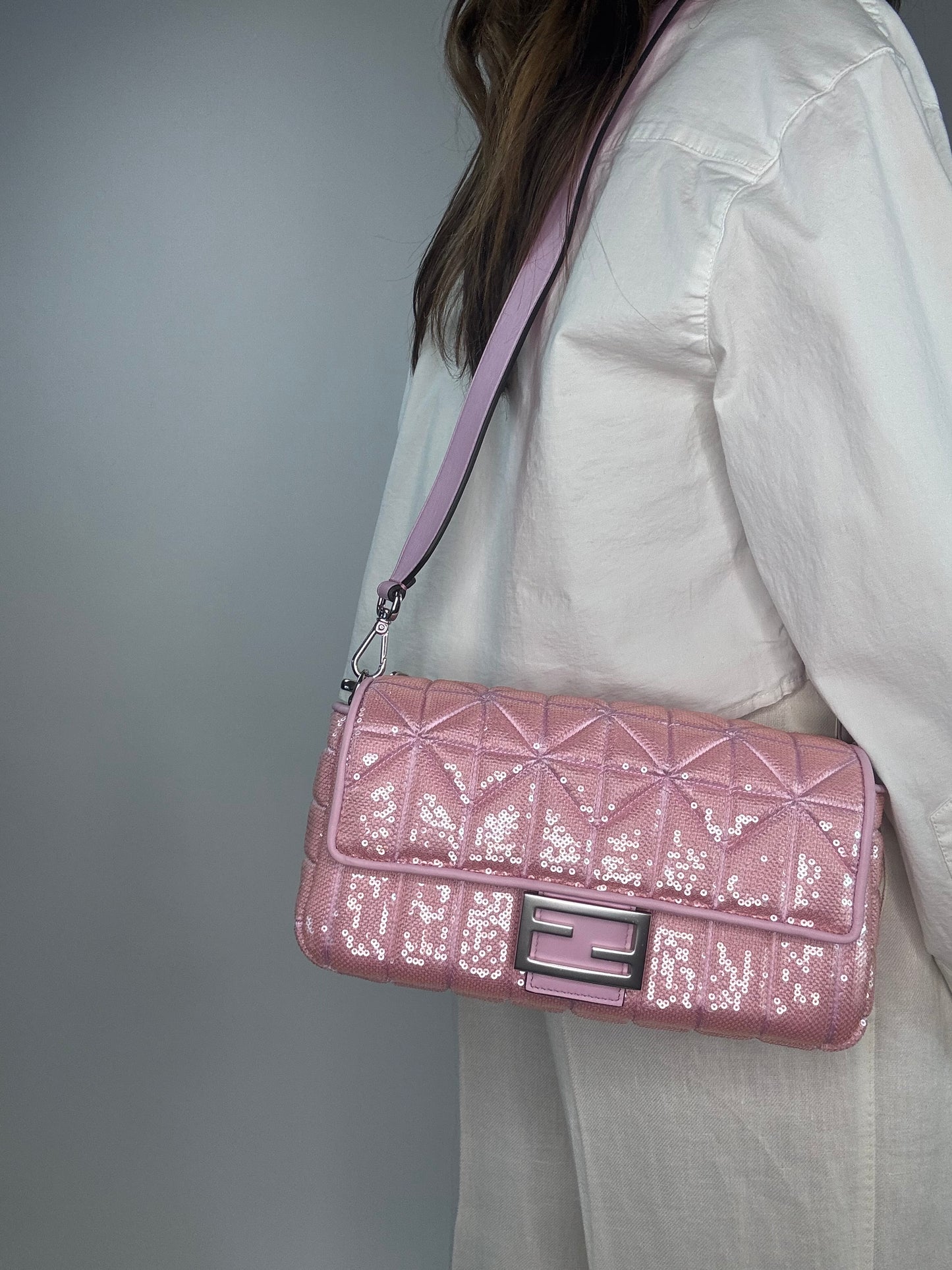 Fendi 1997 Re-Edition Glitter Two Way Bag