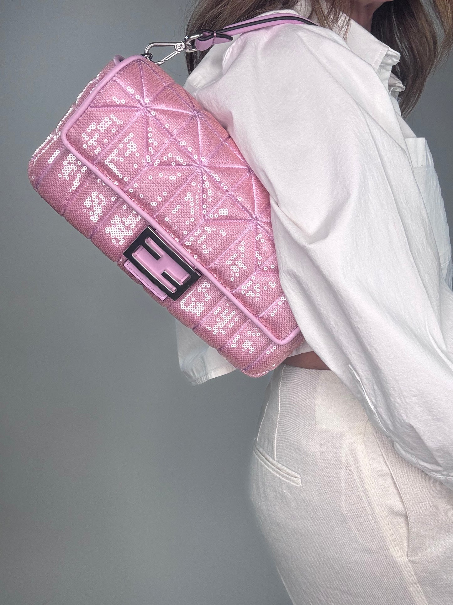 Fendi 1997 Re-Edition Glitter Two Way Bag