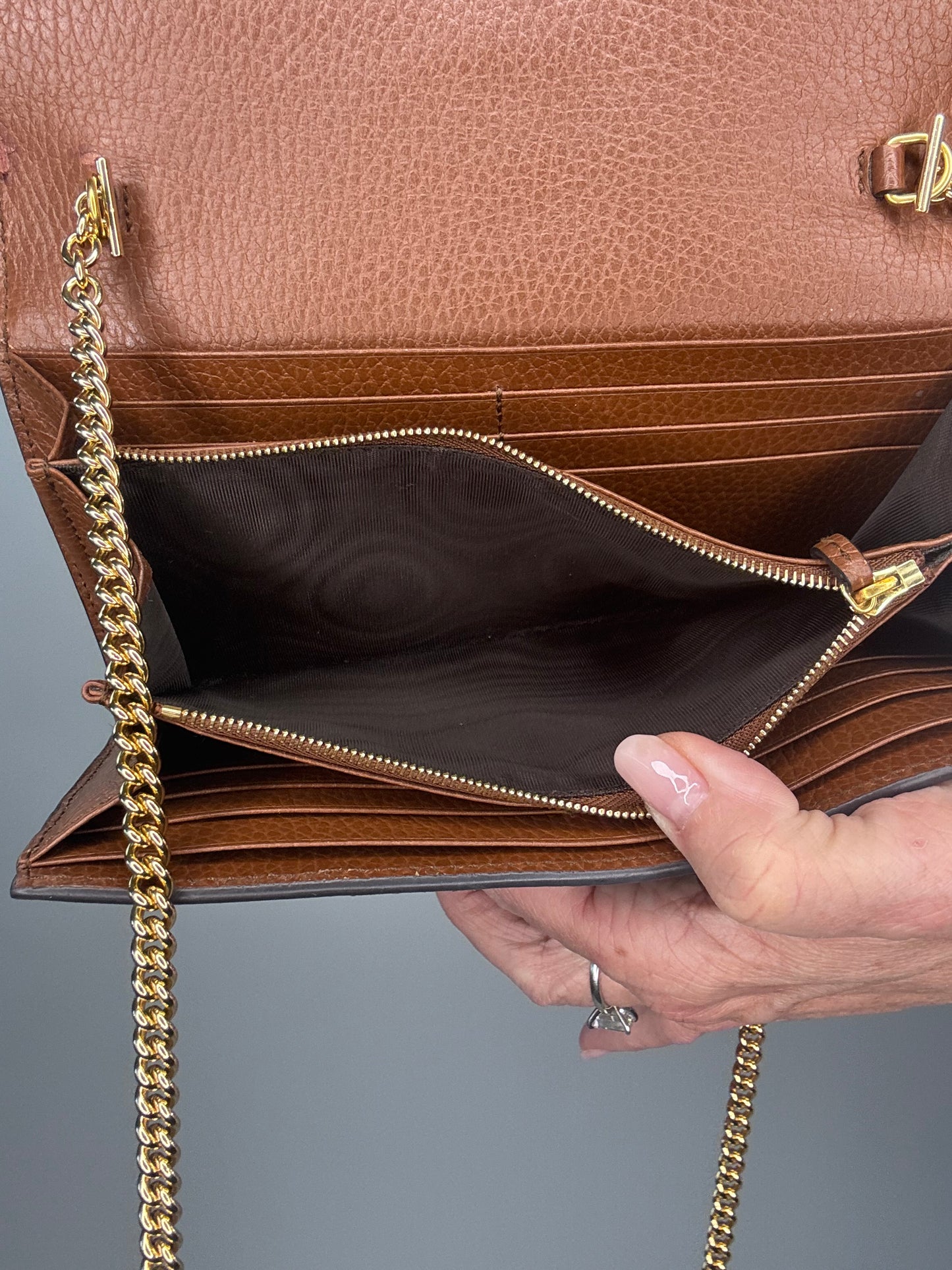 Gucci Jackie 1961 Denim Wallet On Chain