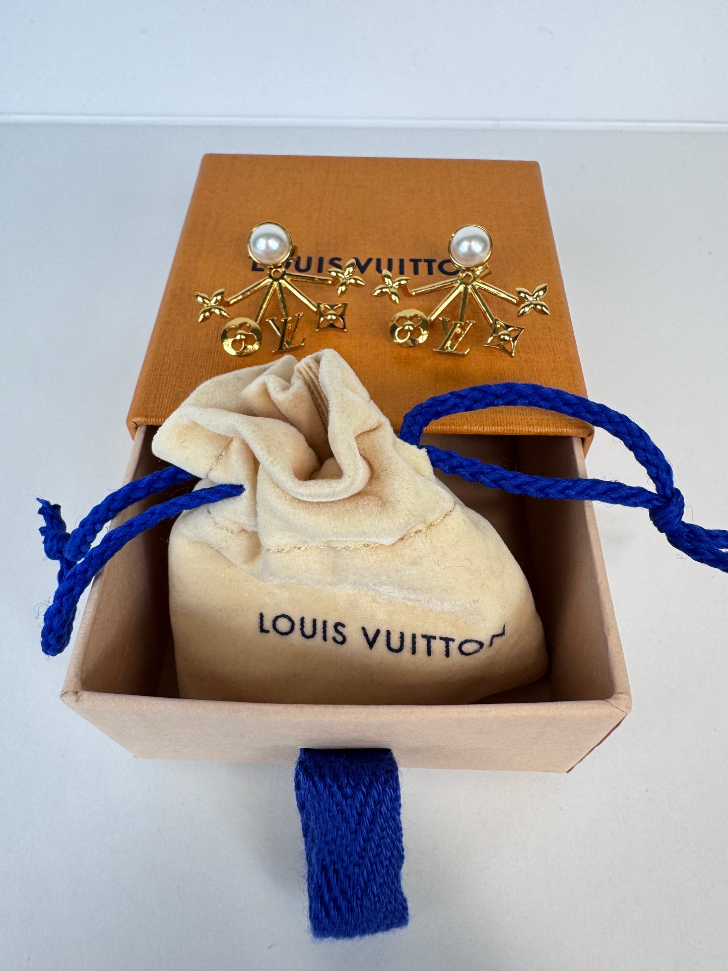 Louis Vuitton Two Way Monogram Fan Earrings