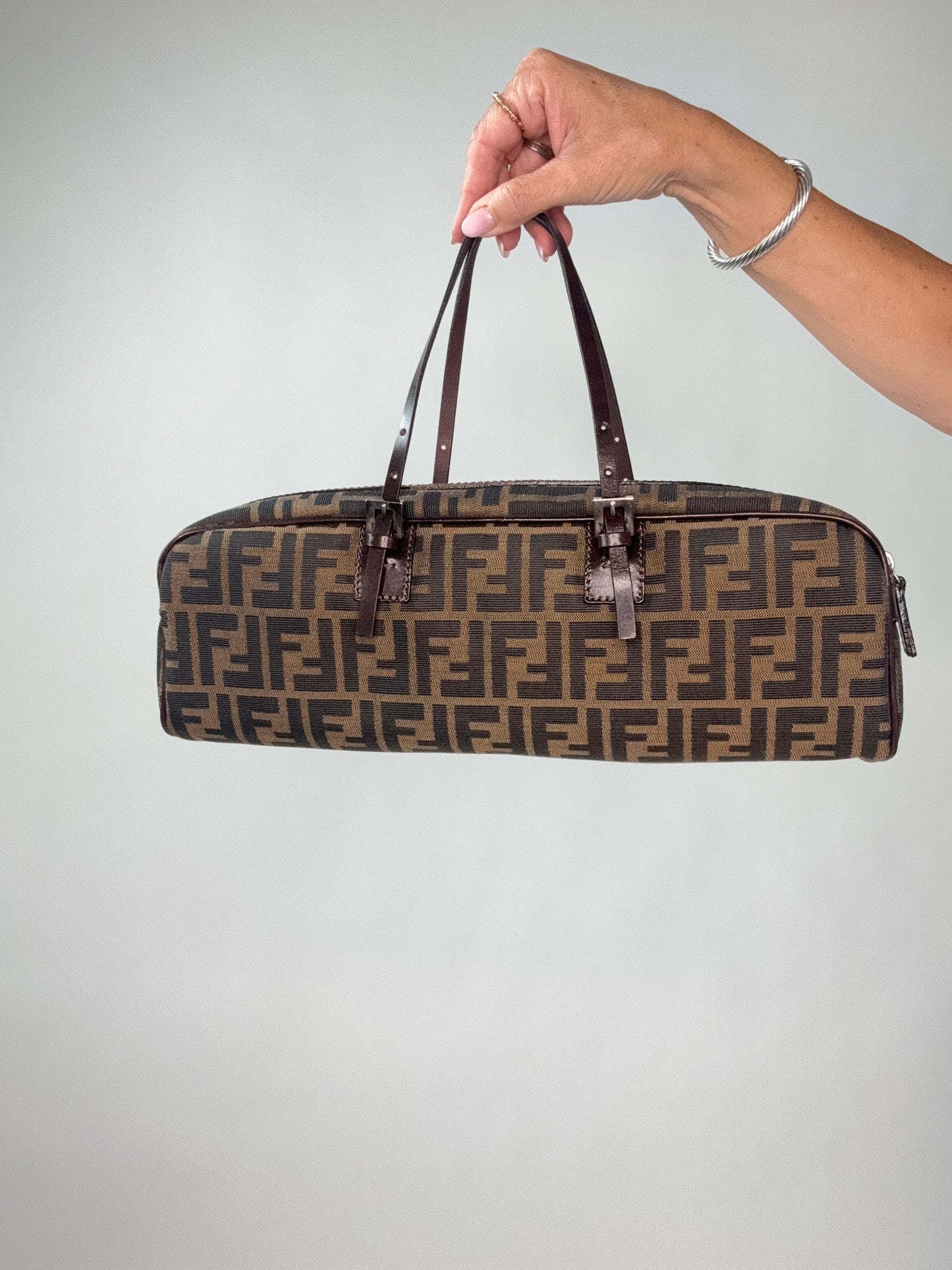Fendi Zucca Vintage Rare East West Bag