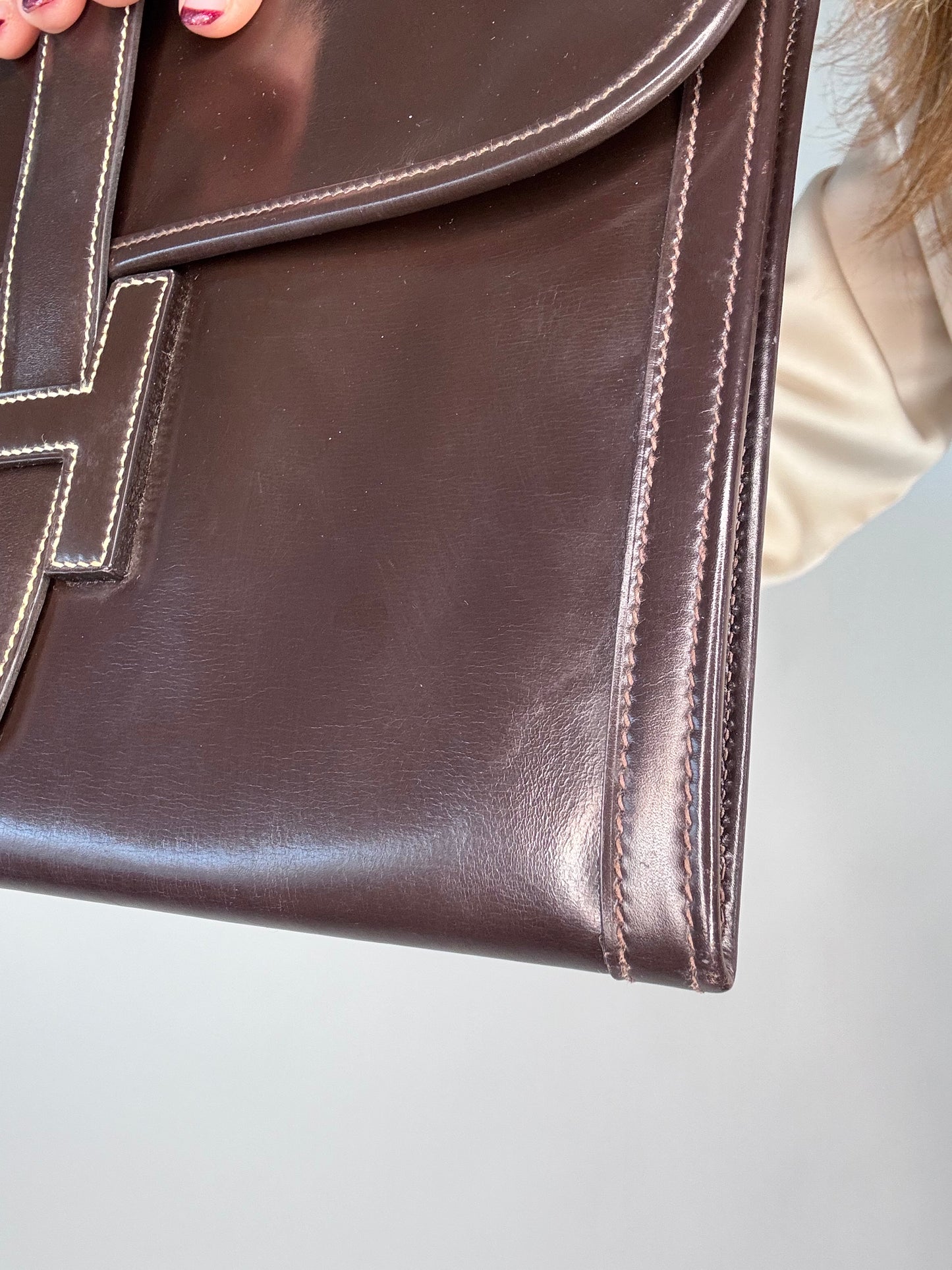 Hermes Jige PM Chocolate Brown