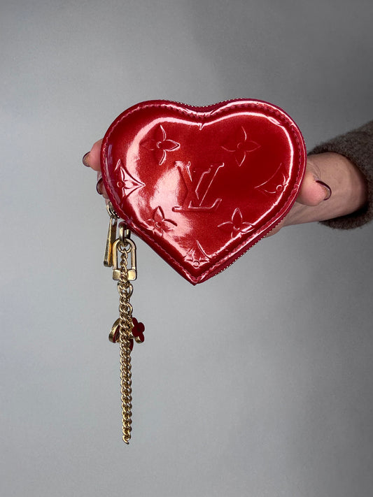 Louis Vuitton Vernes Red Coin/Key Pouch