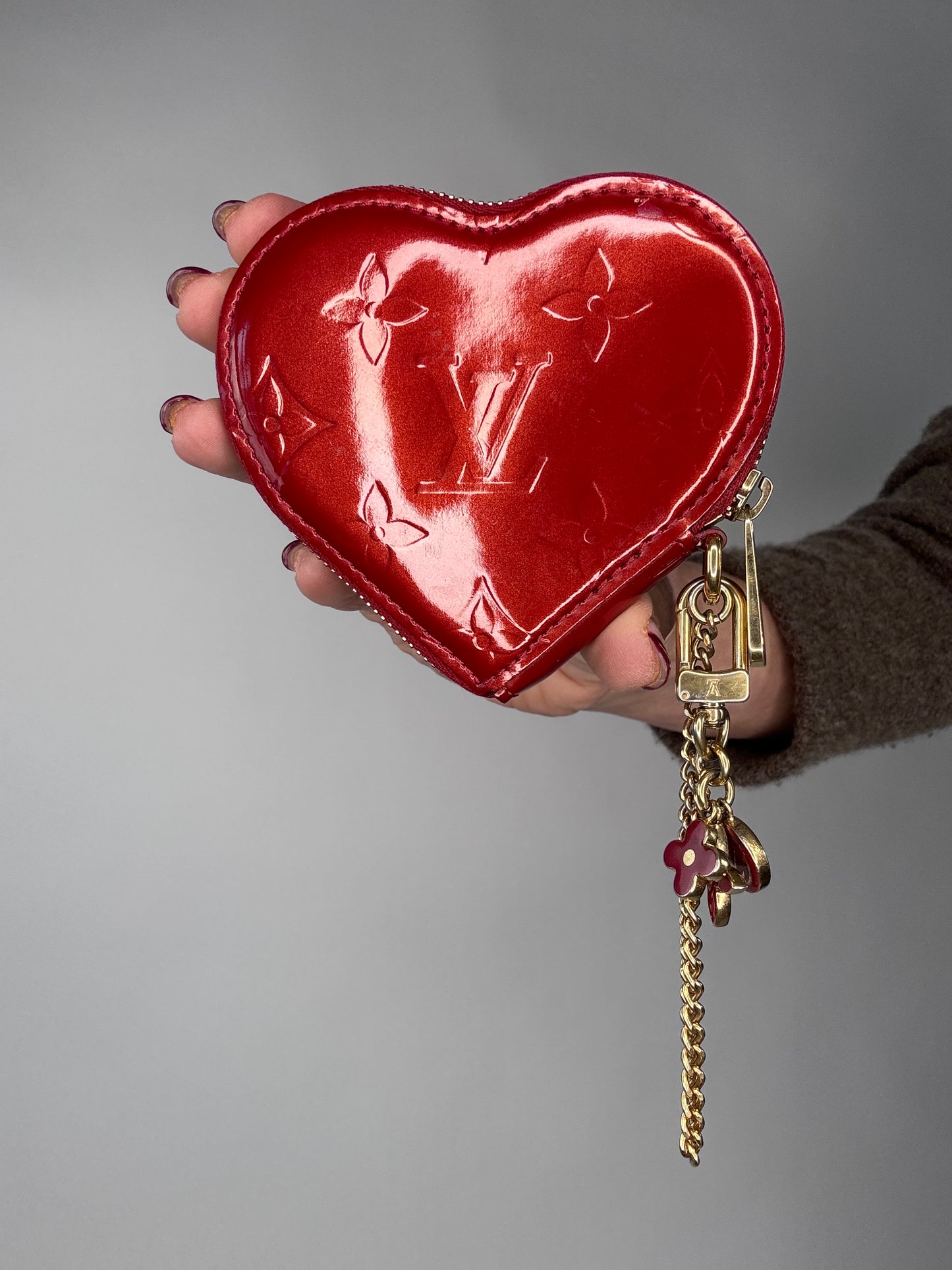Louis Vuitton Vernes Red Coin/Key Pouch