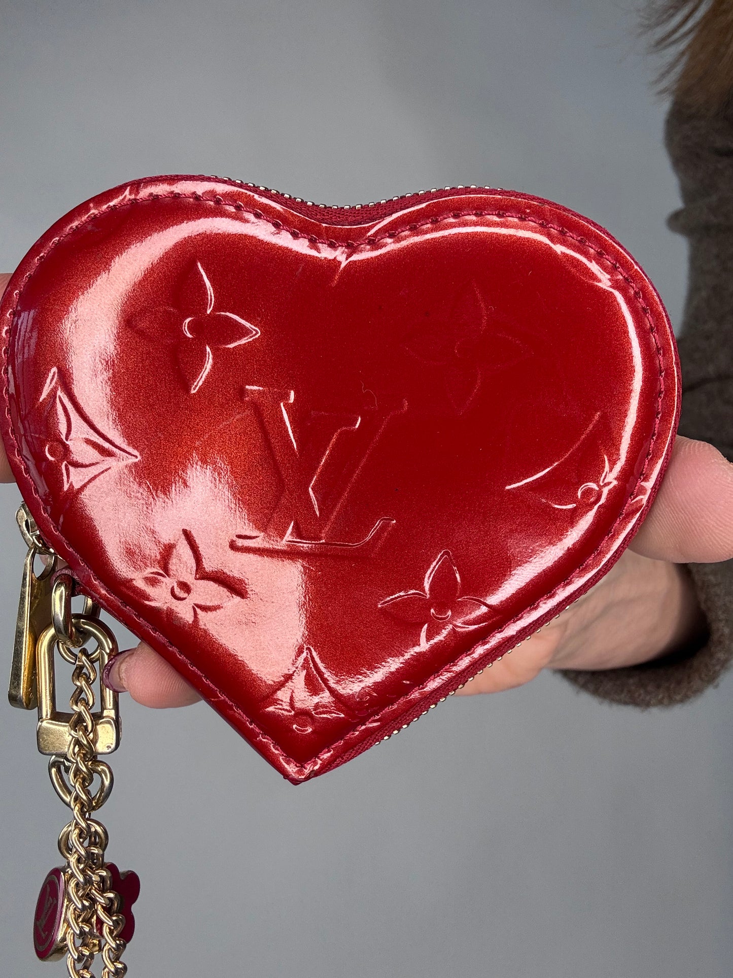 Louis Vuitton Vernes Red Coin/Key Pouch