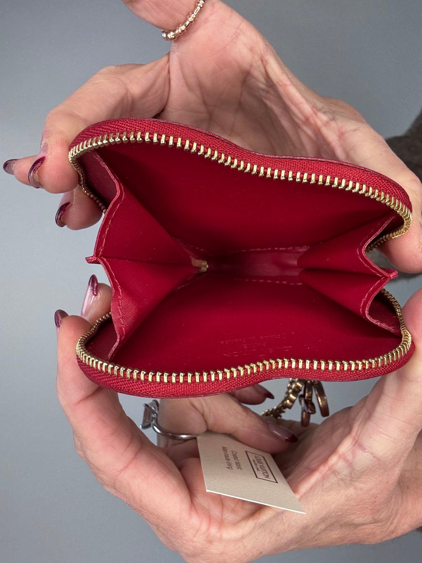 Louis Vuitton Vernes Red Coin/Key Pouch