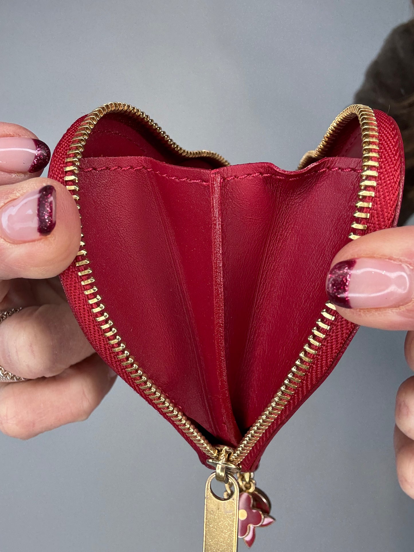 Louis Vuitton Vernes Red Coin/Key Pouch