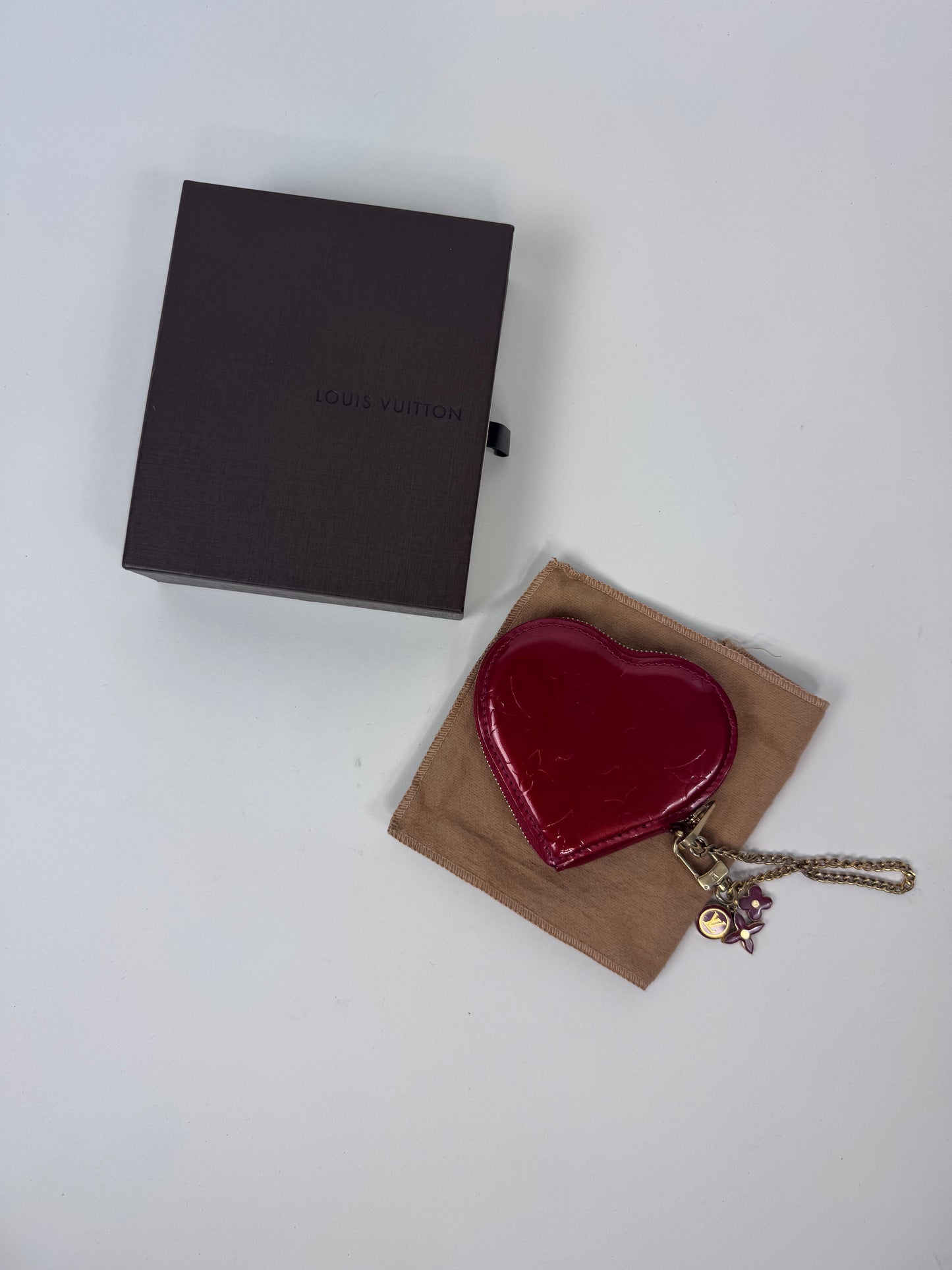 Louis Vuitton Vernes Red Coin/Key Pouch