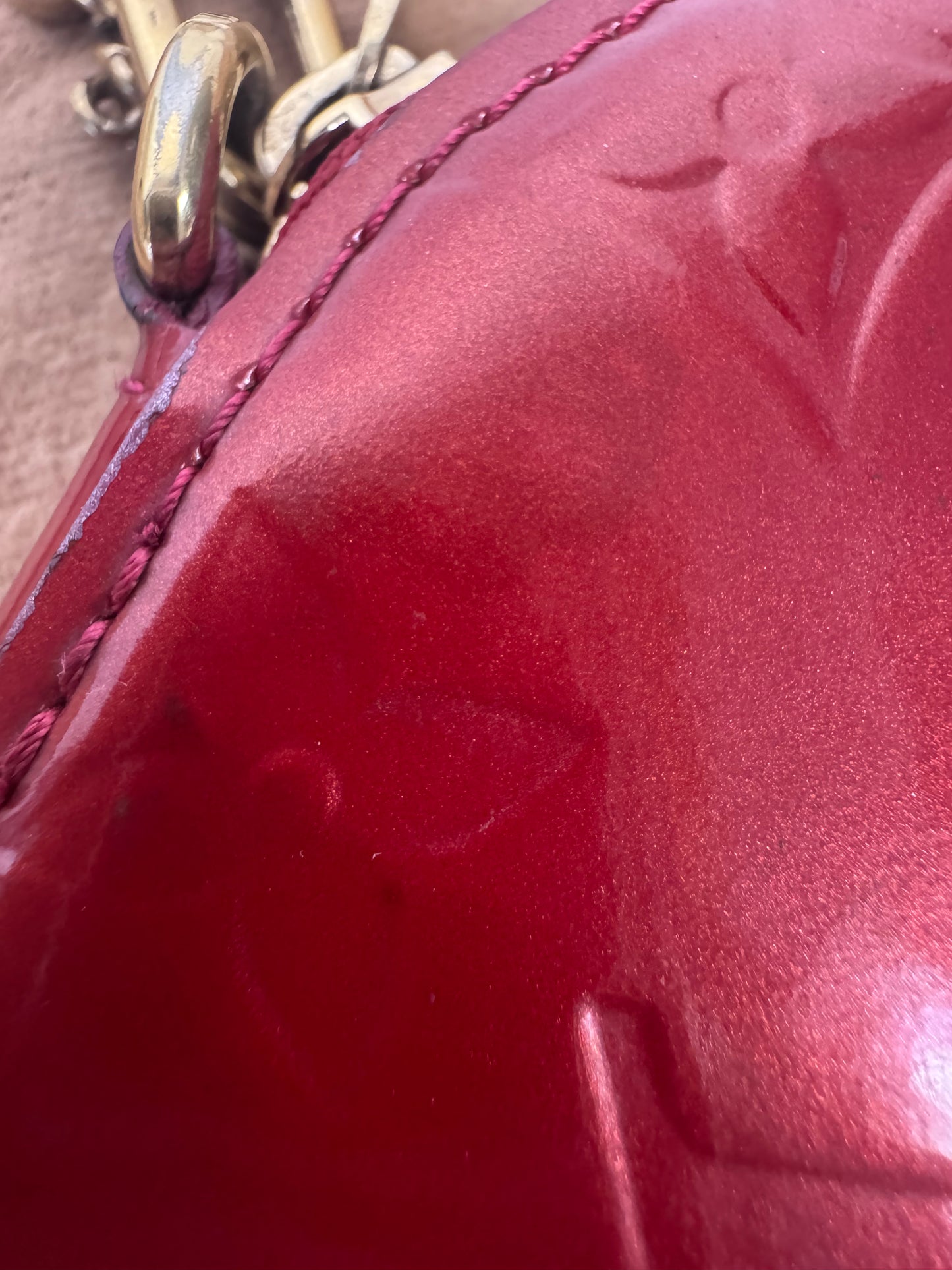 Louis Vuitton Vernes Red Coin/Key Pouch
