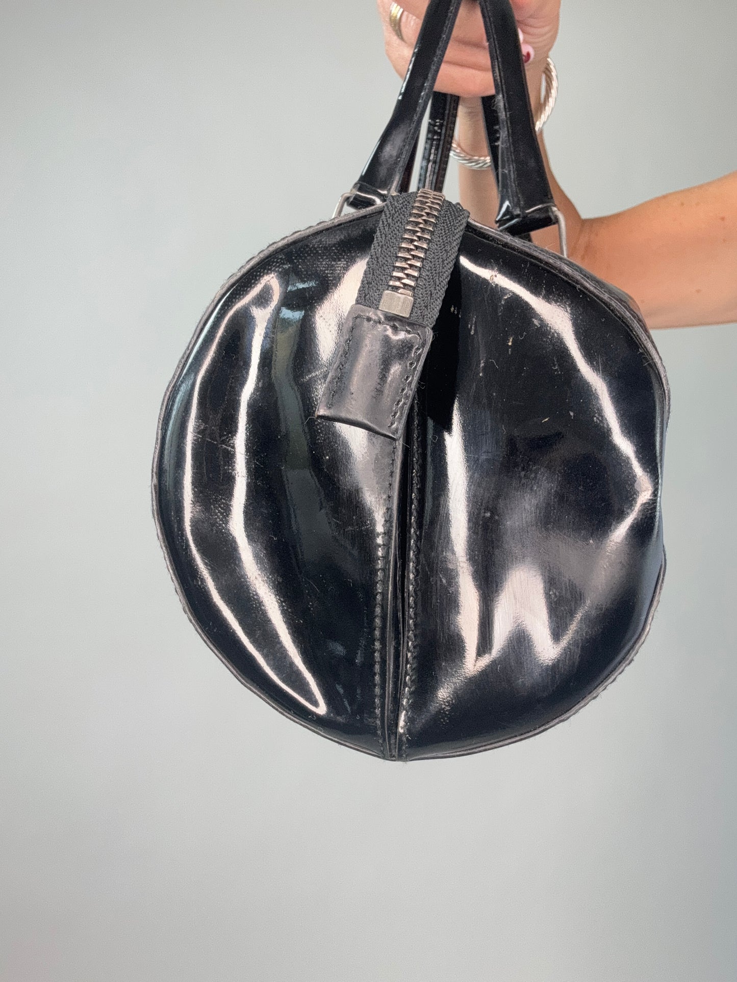 Miu Miu East To West Vintage Patent Leather