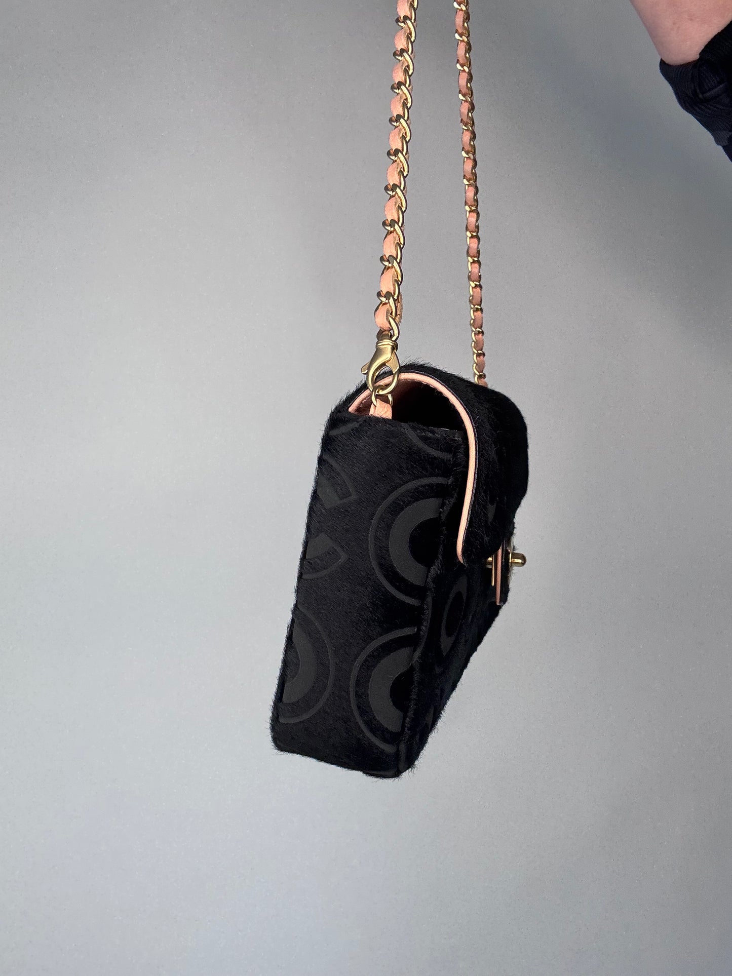 Chanel COCO Pony Hair East to West Shoulder Bag