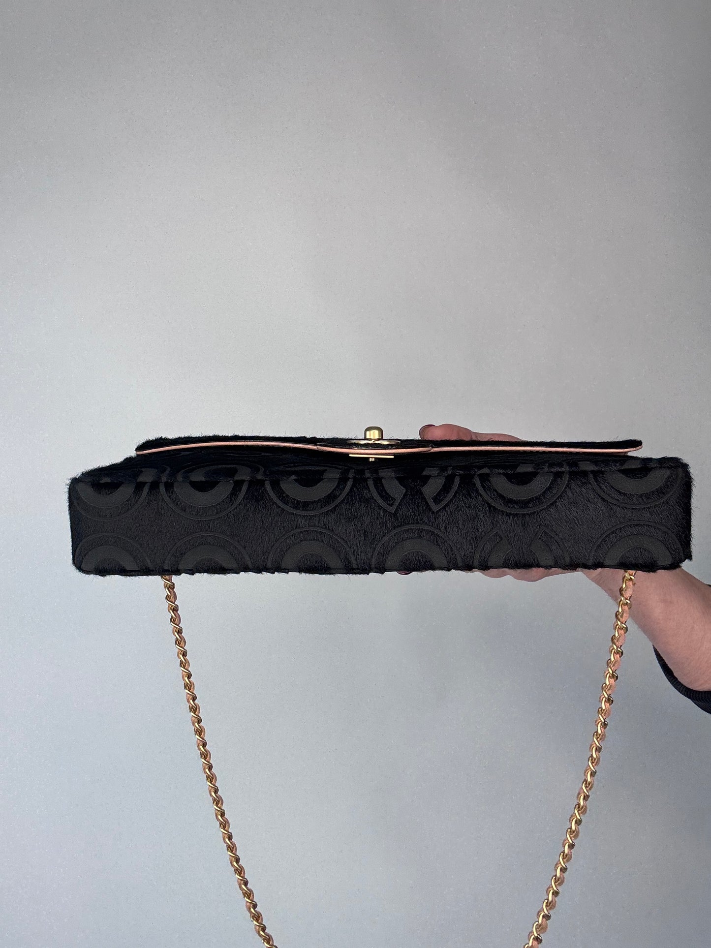 Chanel COCO Pony Hair East to West Shoulder Bag
