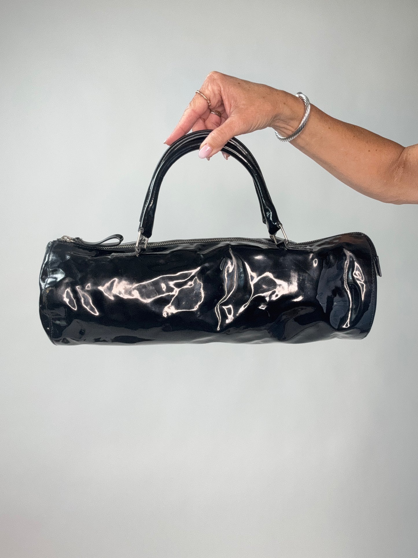 Miu Miu East To West Vintage Patent Leather