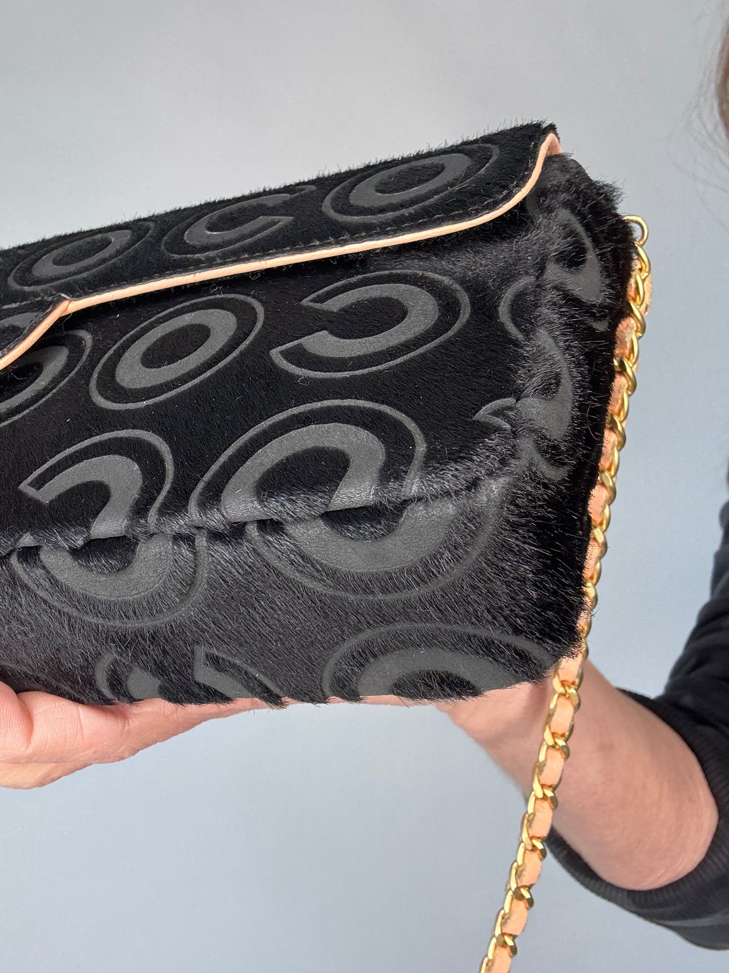 Chanel COCO Pony Hair East to West Shoulder Bag