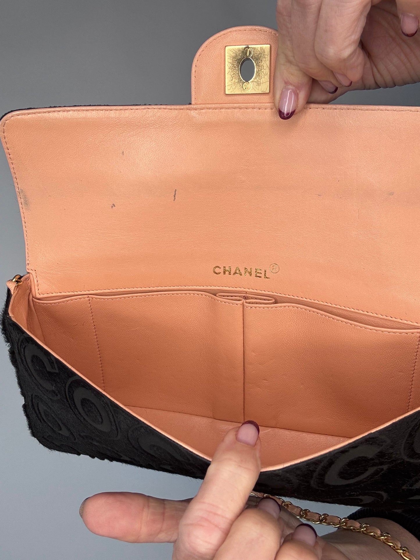 Chanel COCO Pony Hair East to West Shoulder Bag