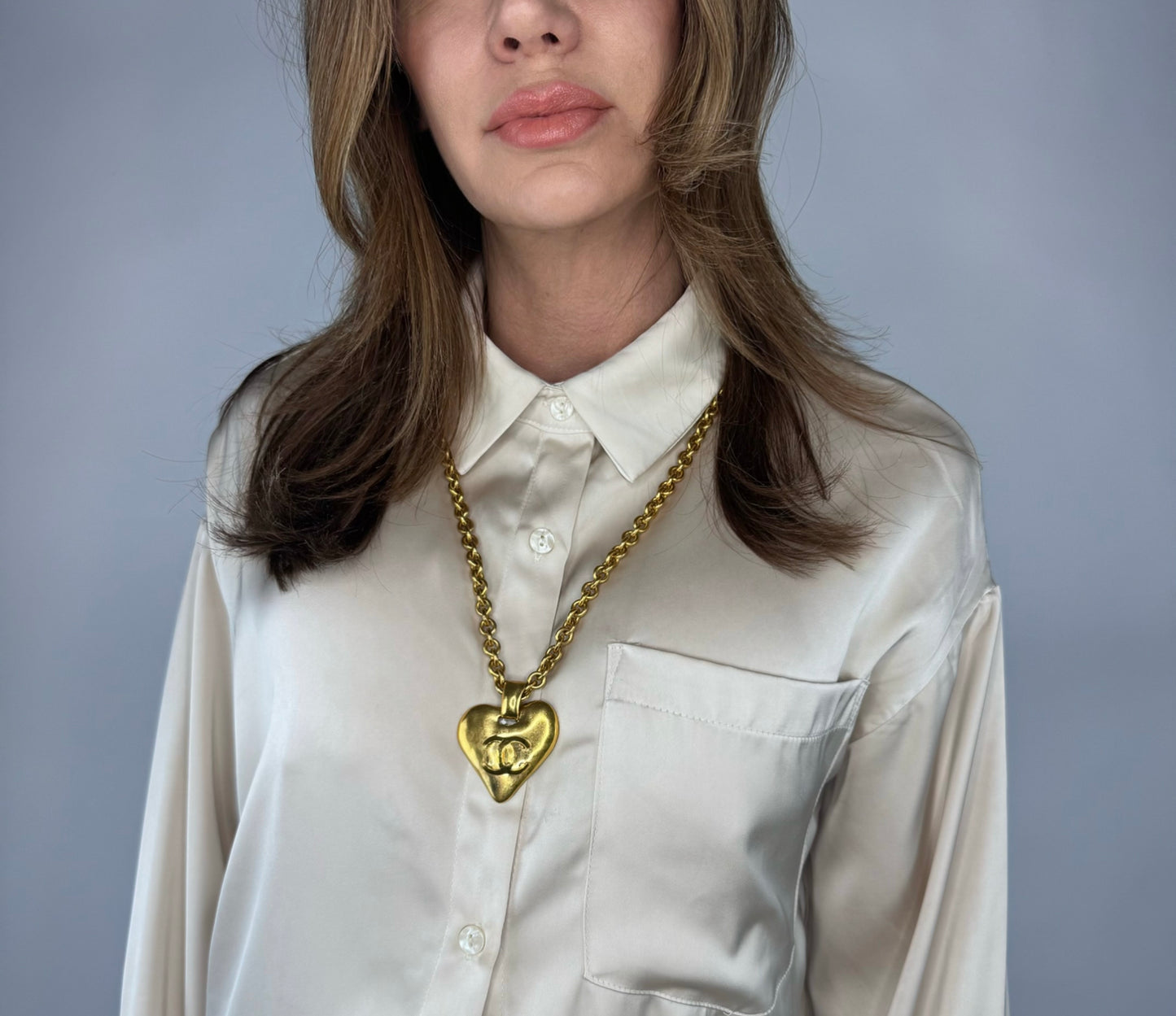 Chanel COCO Mark Heart Pendent