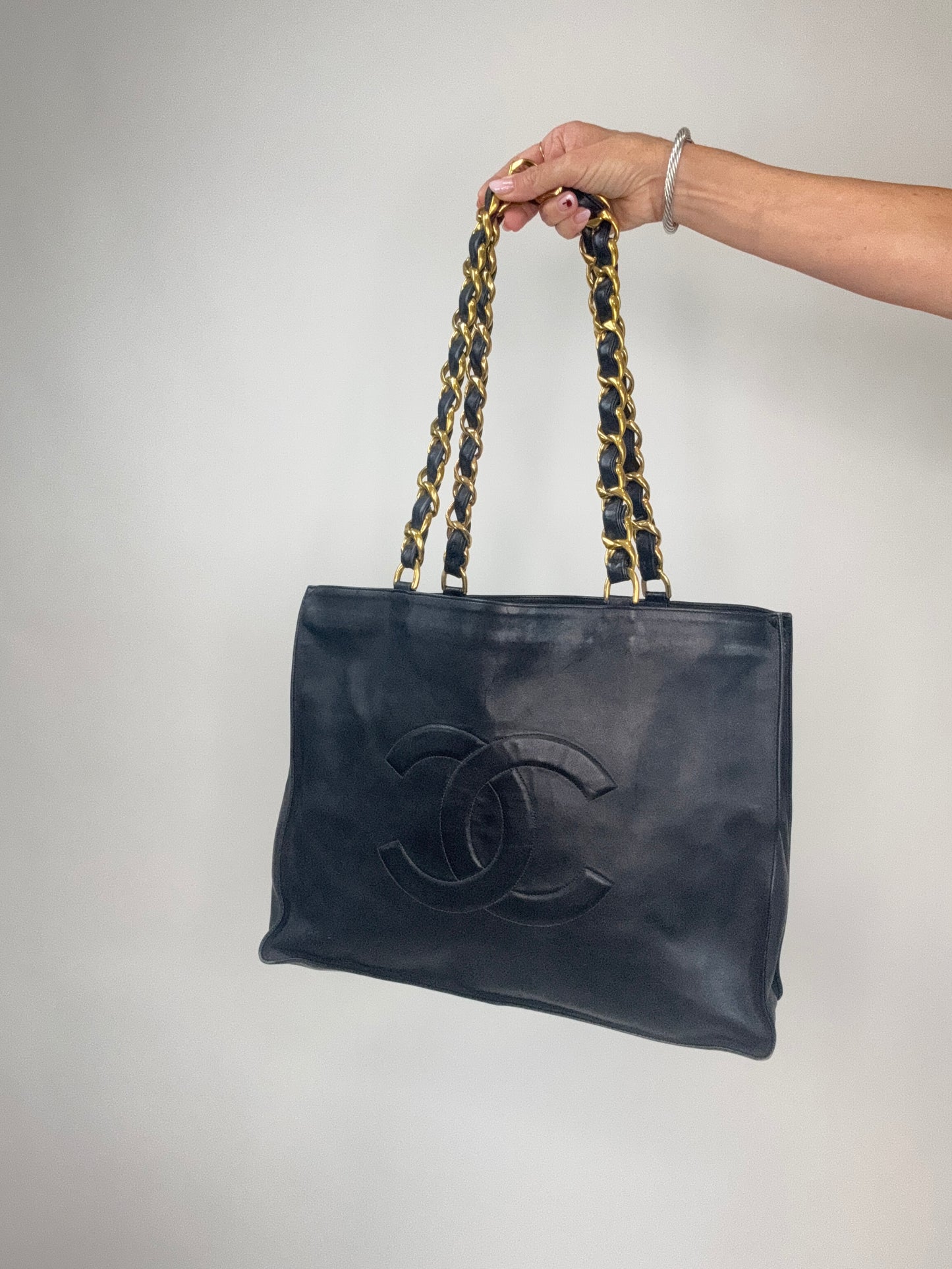 Chanel Vintage Deca Chunky Chain Tote