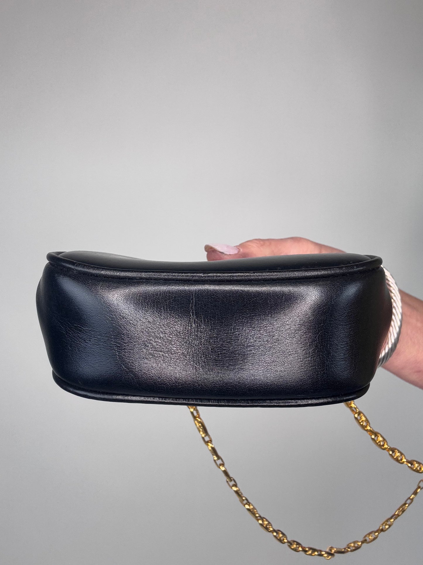 Celine Extremely Rare Triomphe Chain Kiss Lock Mini Bag