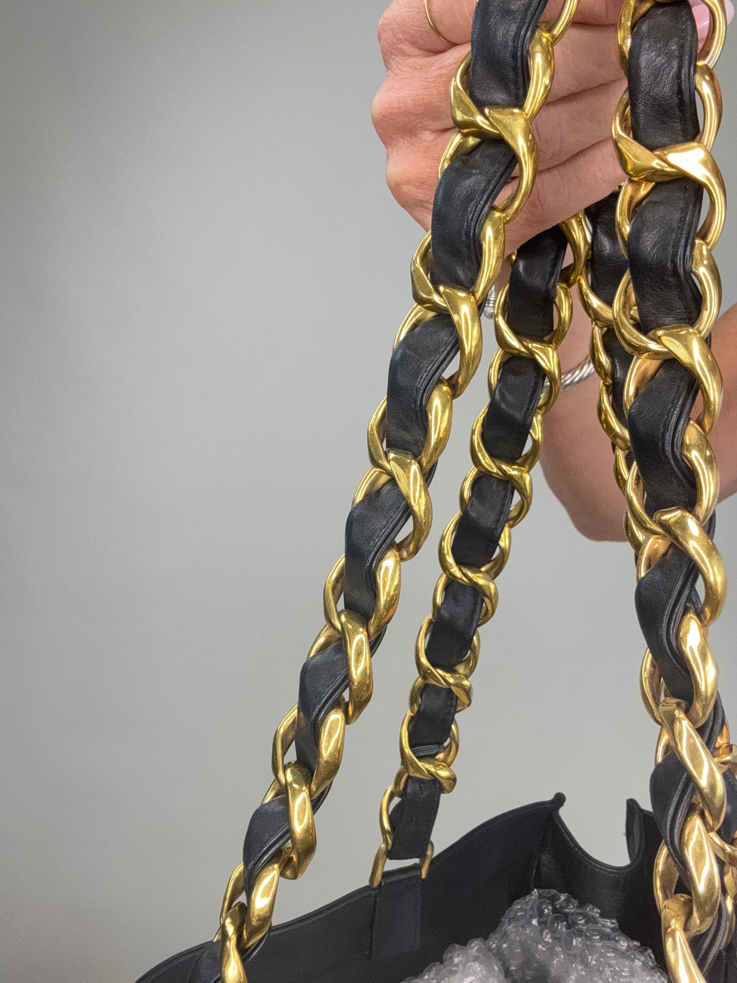 Chanel Vintage Deca Chunky Chain Tote