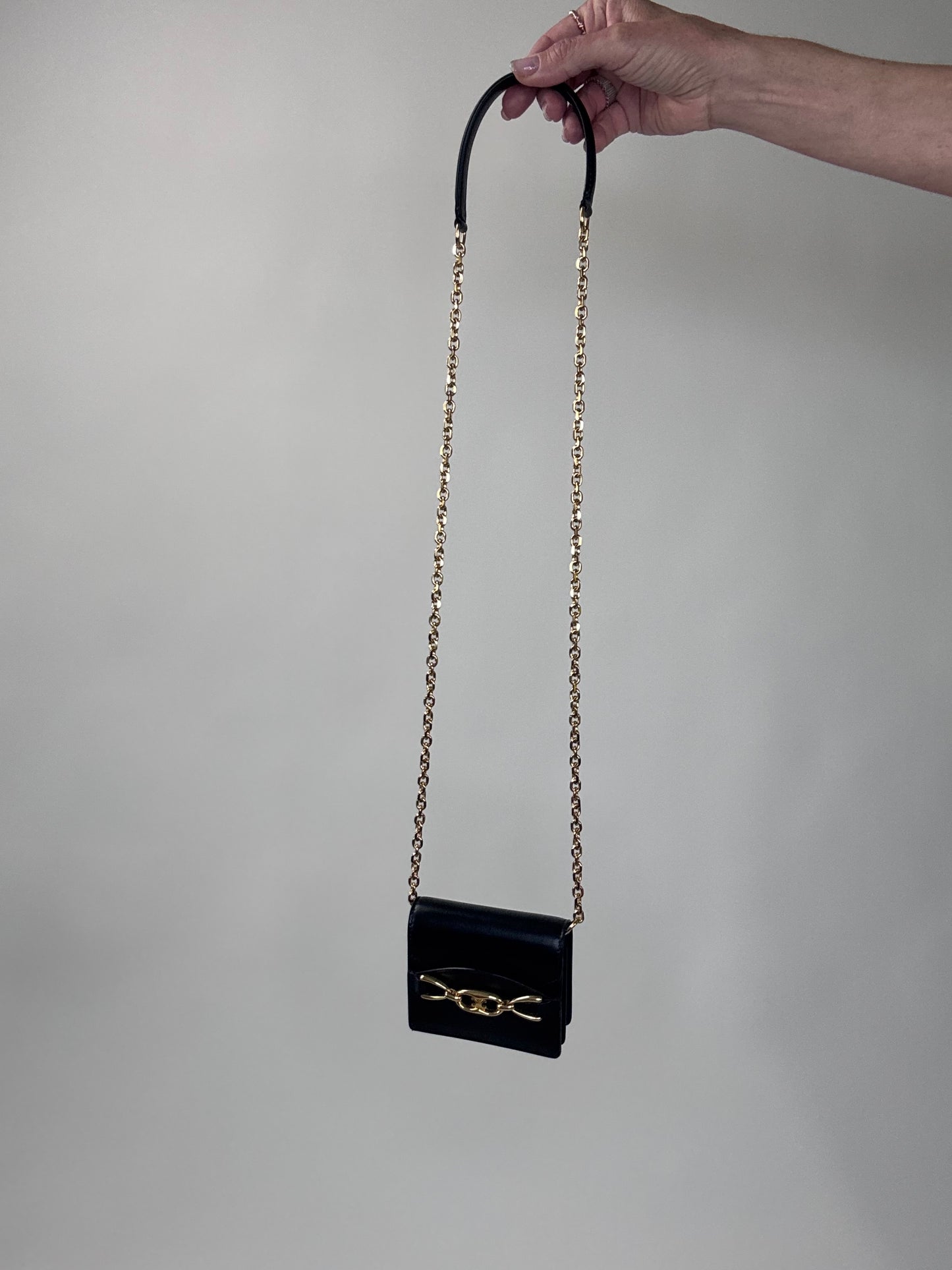 Celine Rare Mini Vintage Triomphe Crossbody Bag