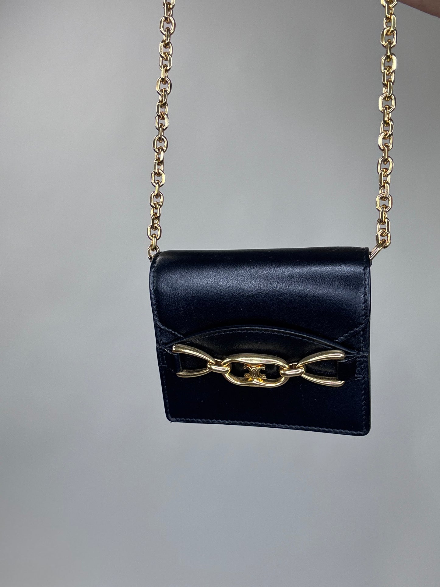 Celine Rare Mini Vintage Triomphe Crossbody Bag