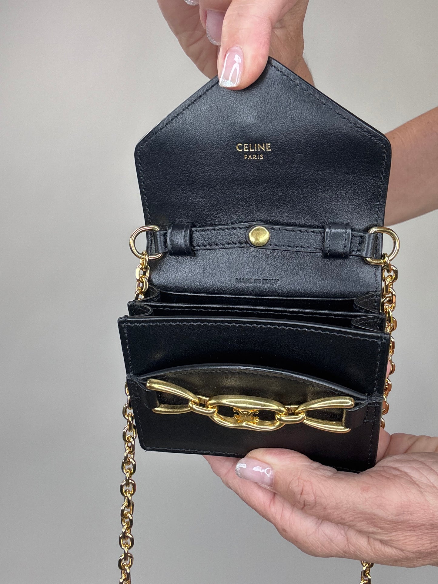 Celine Rare Mini Vintage Triomphe Crossbody Bag
