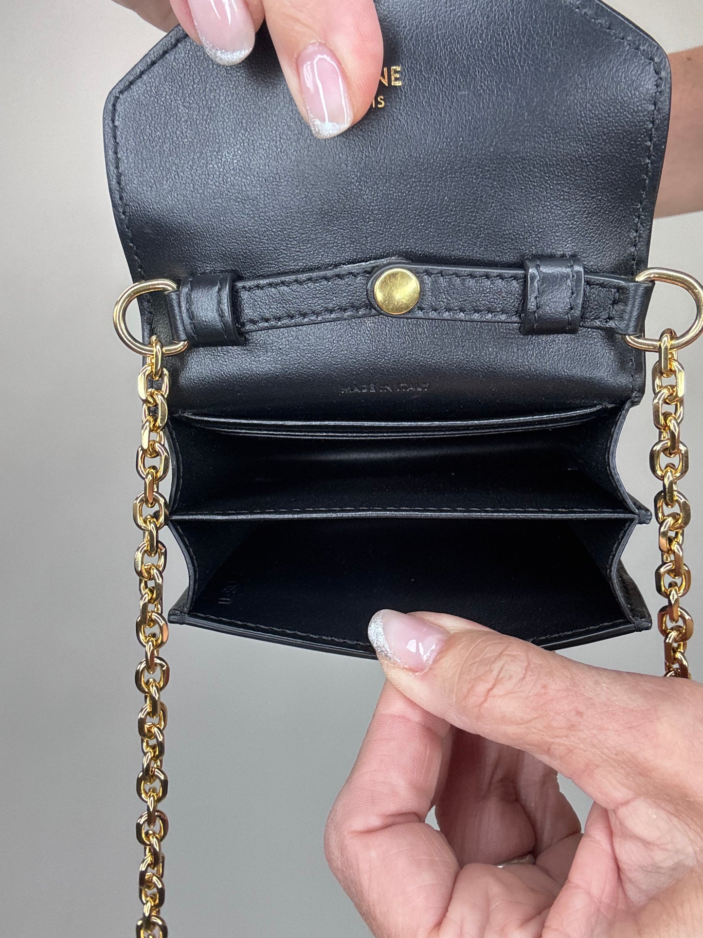 Celine Rare Mini Vintage Triomphe Crossbody Bag