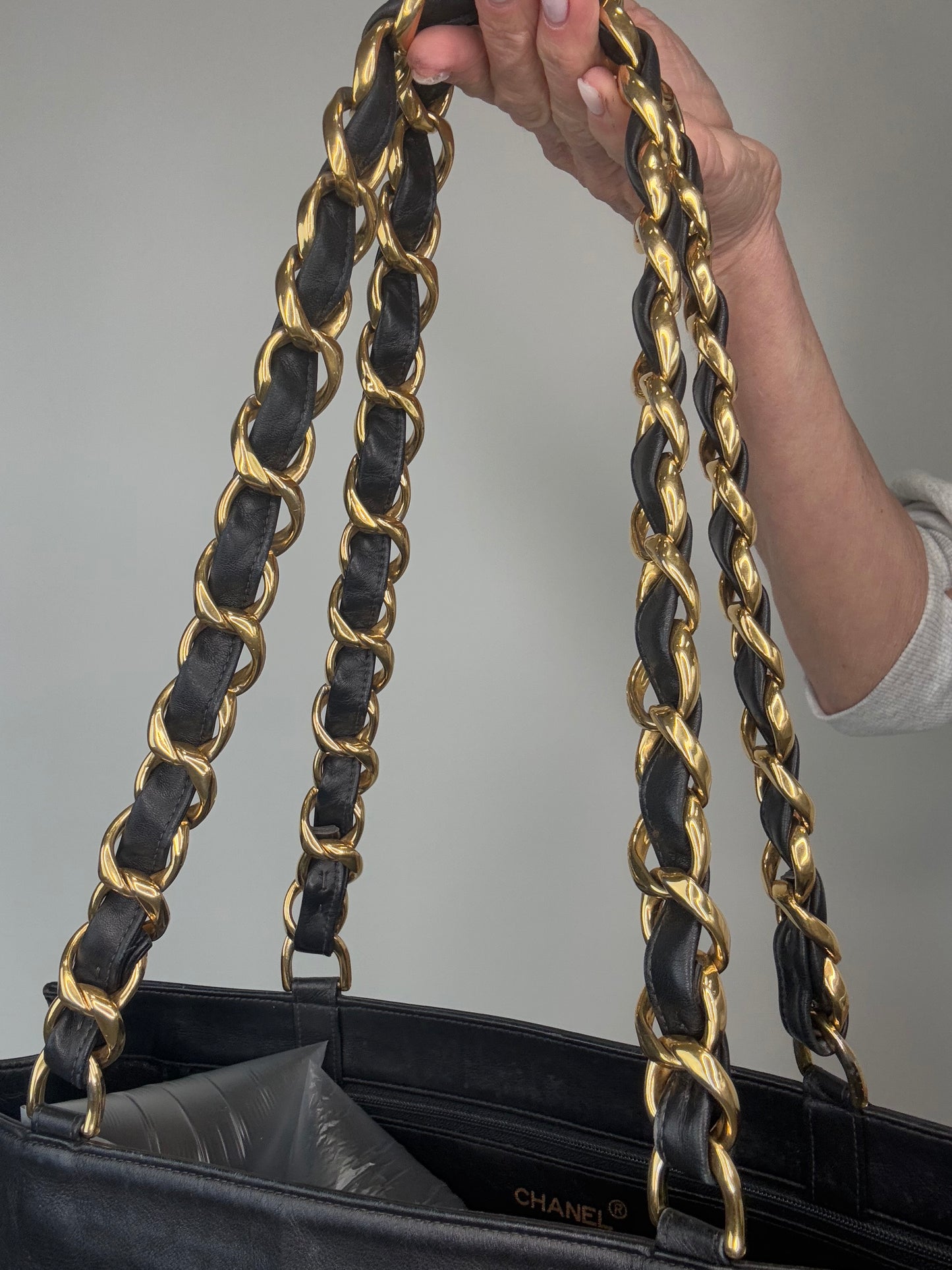 Chanel Deca Chunky Chain Tote