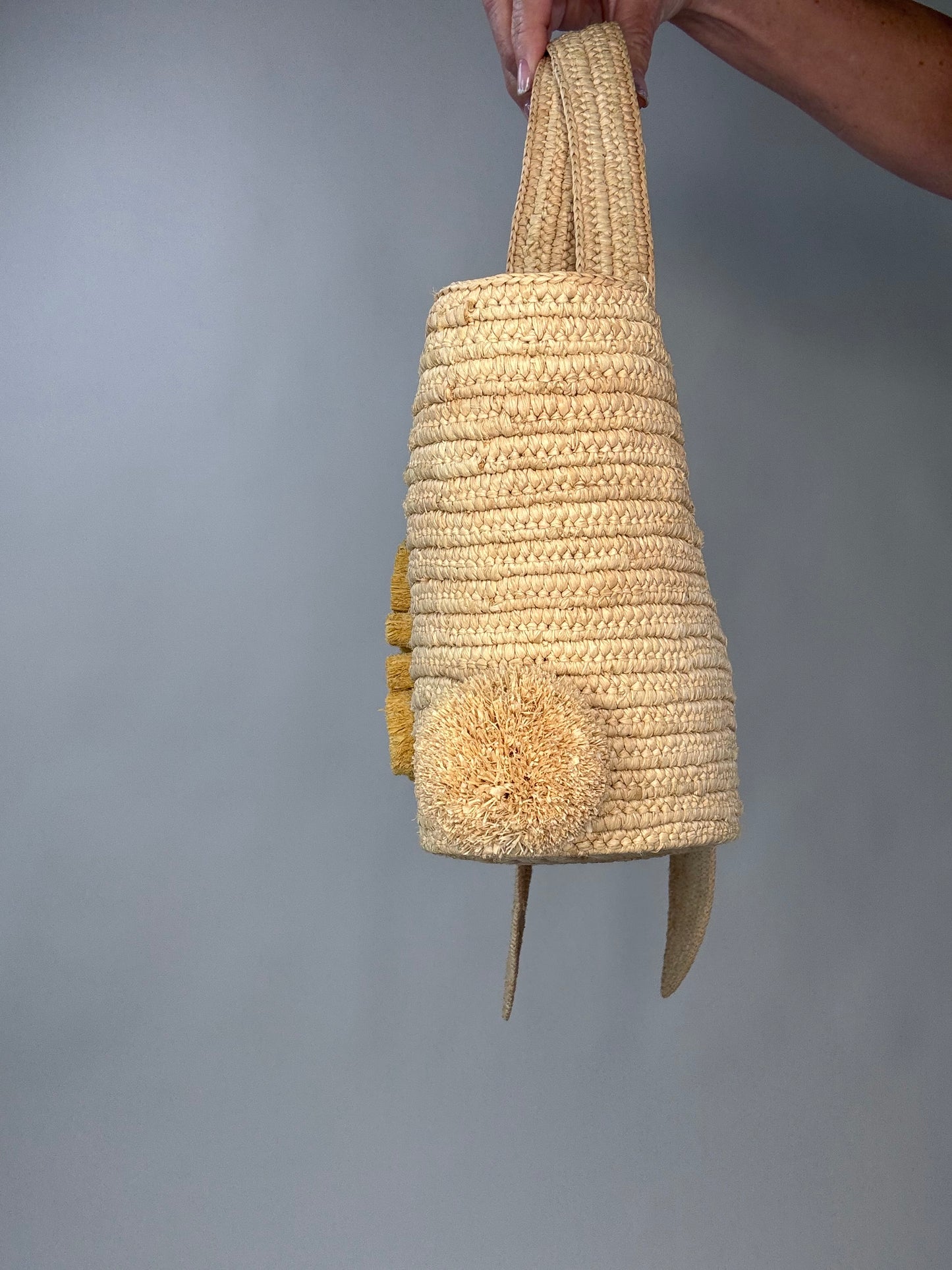 Loewe Small Raffia Bunny Basket Bag