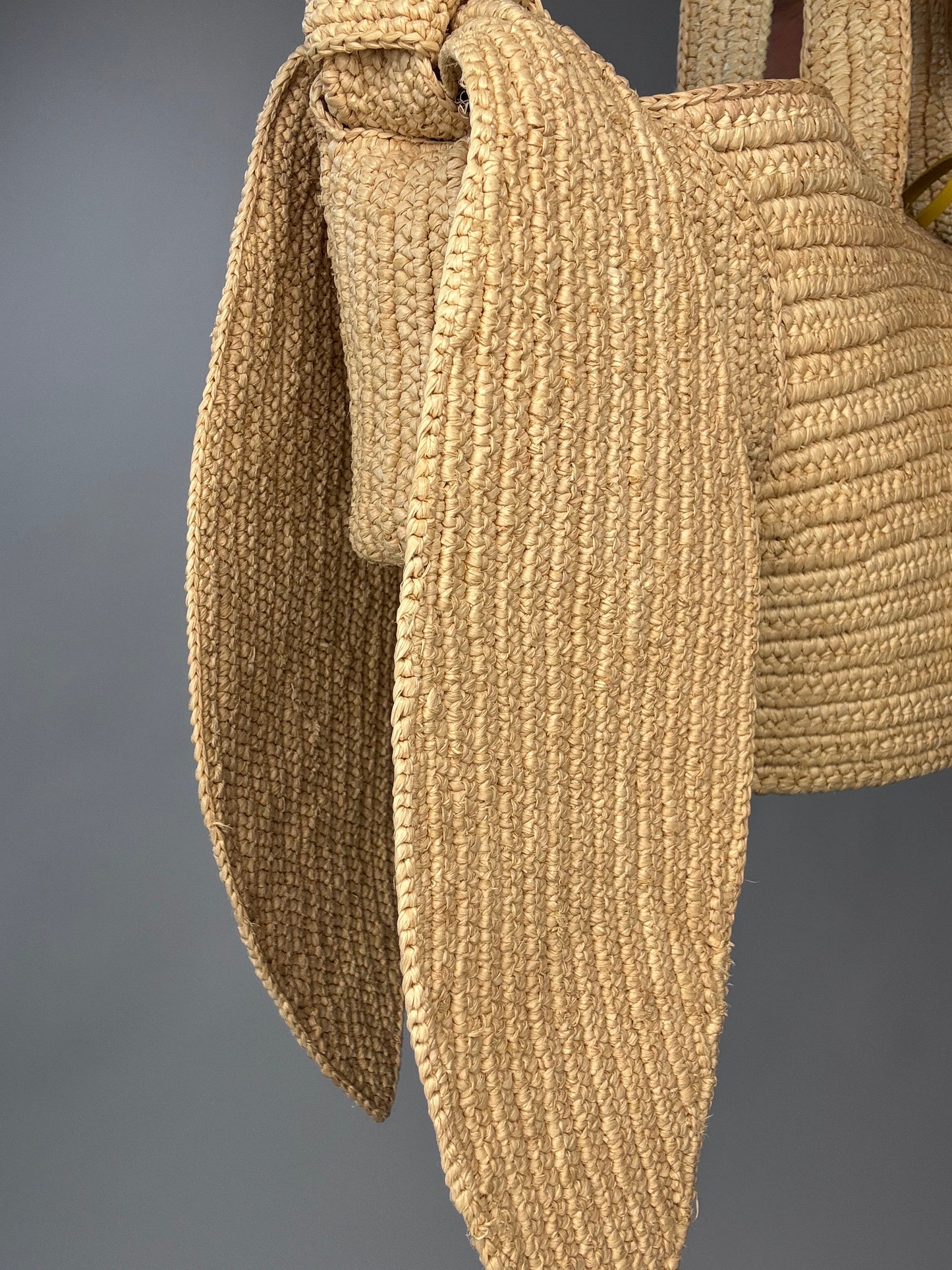 Loewe Small Raffia Bunny Basket Bag