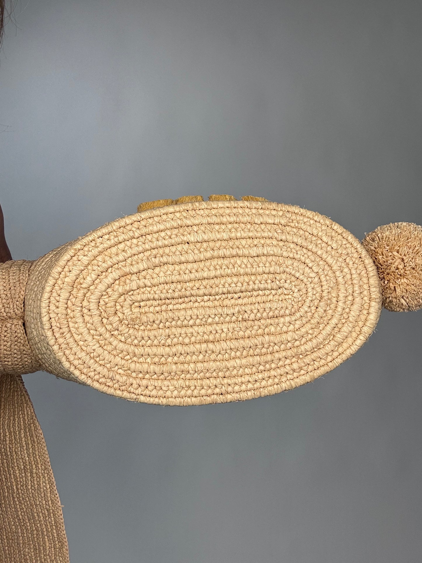 Loewe Small Raffia Bunny Basket Bag