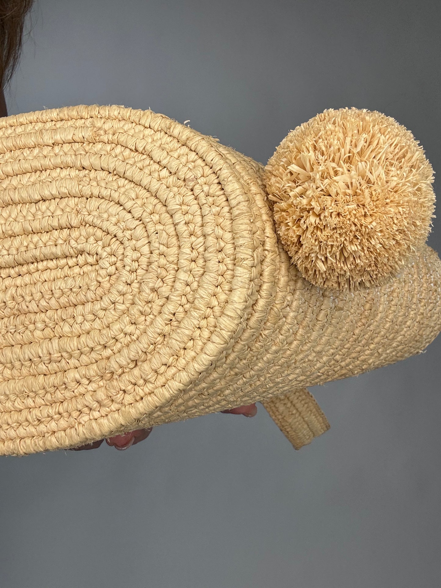 Loewe Small Raffia Bunny Basket Bag