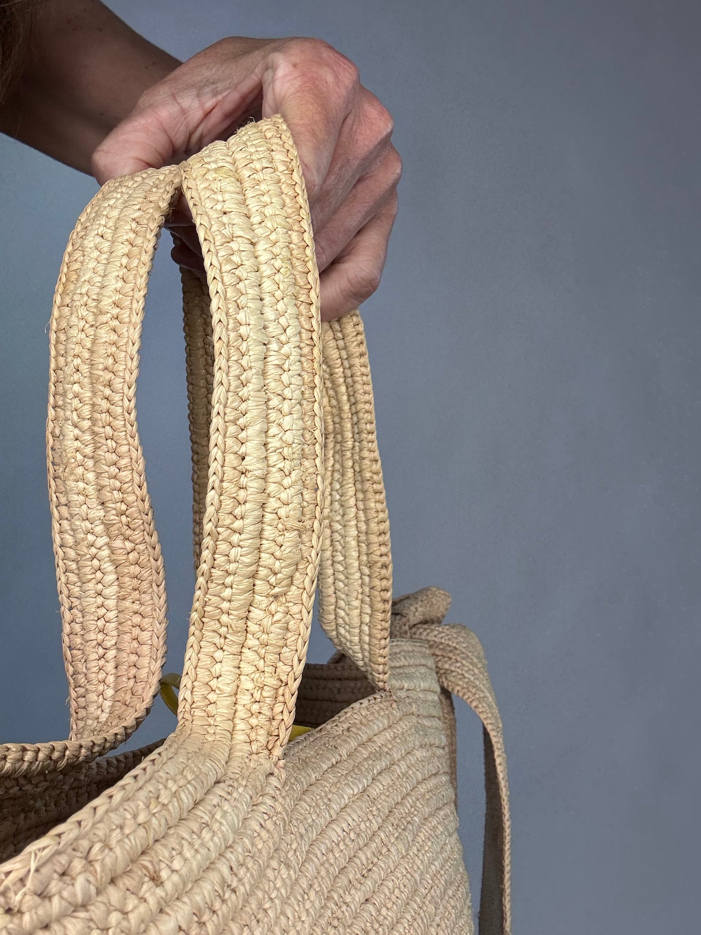 Loewe Small Raffia Bunny Basket Bag