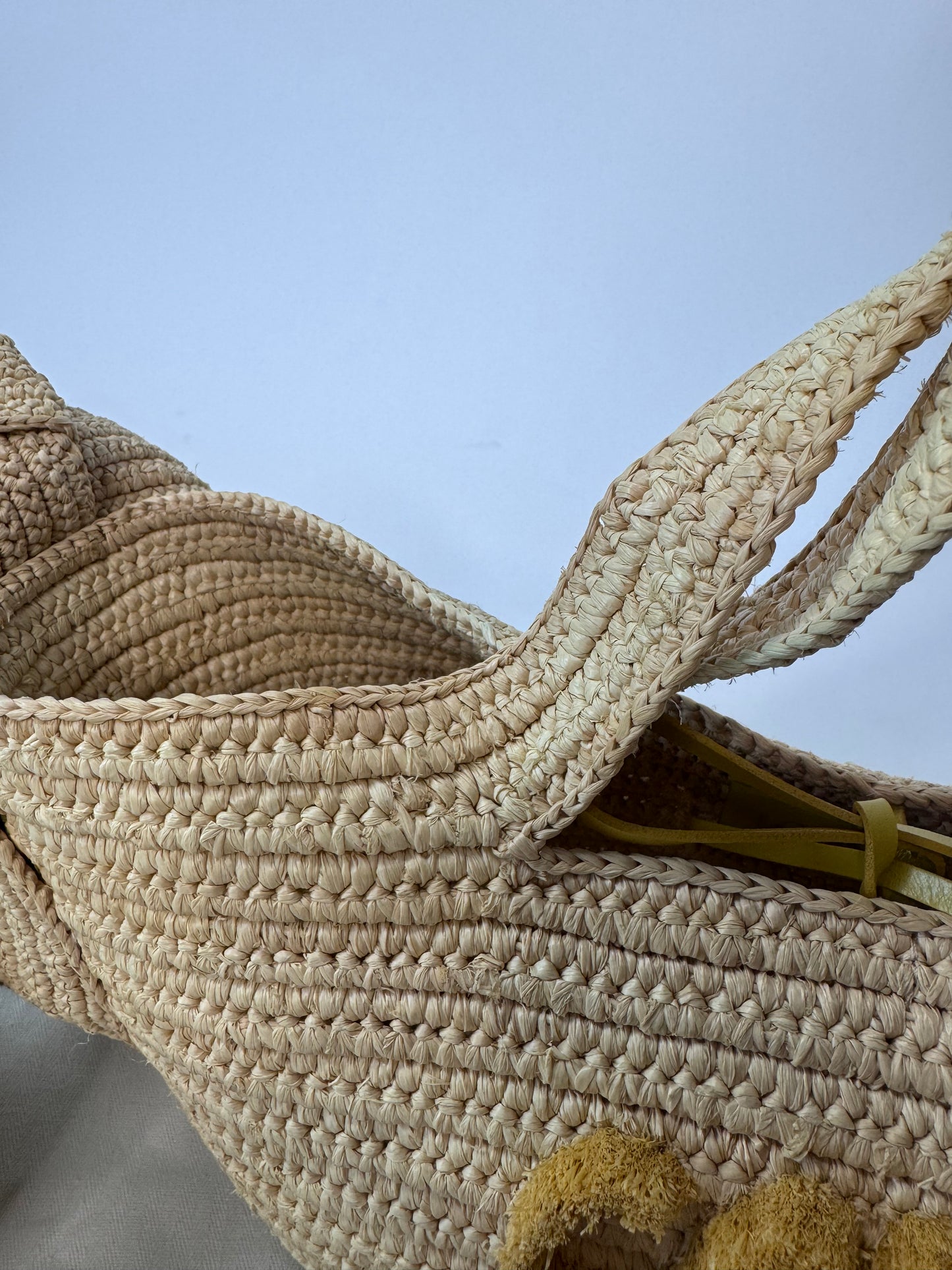 Loewe Small Raffia Bunny Basket Bag