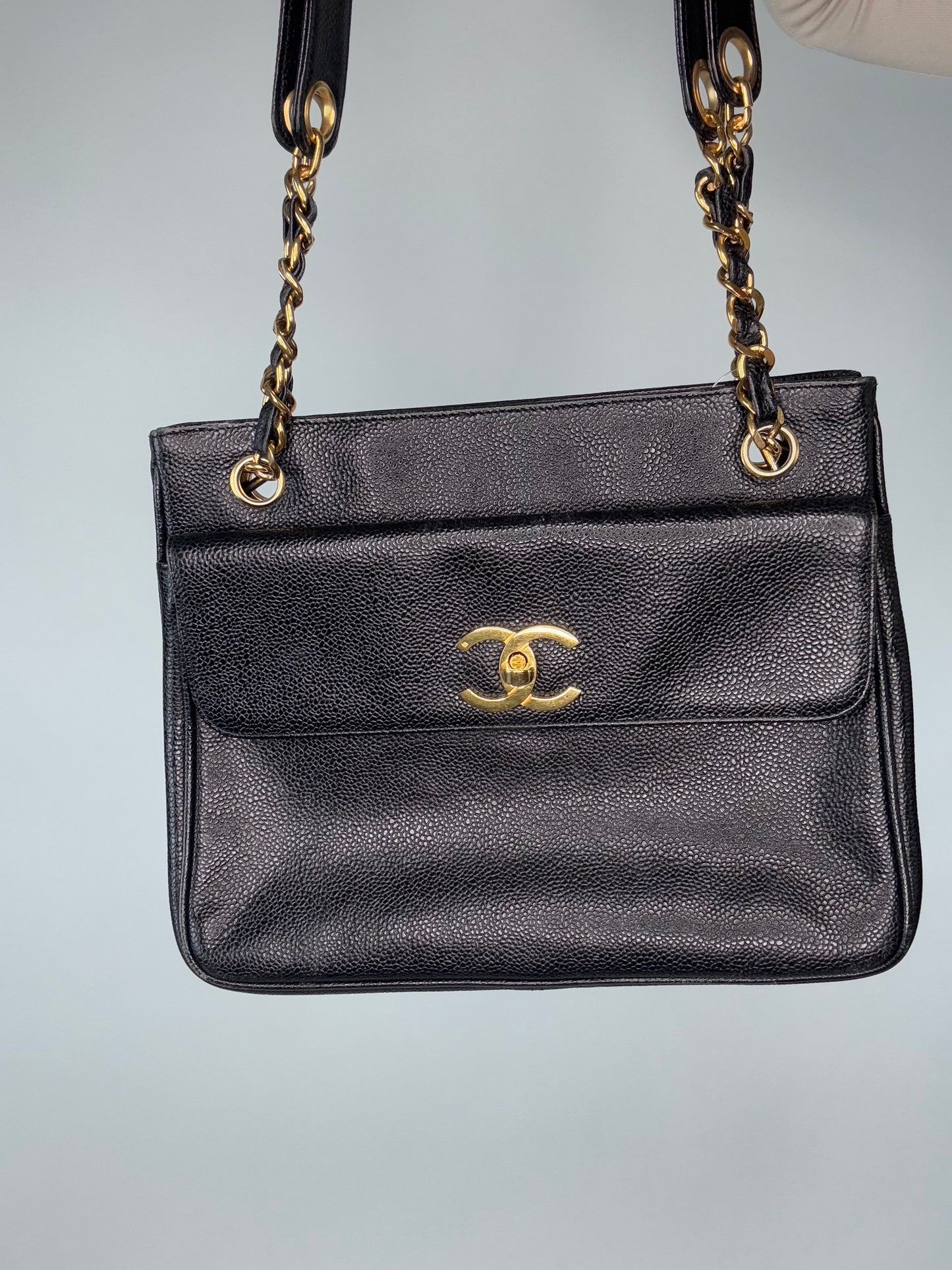 Chanel Caviar Vintage Two Sided Tote