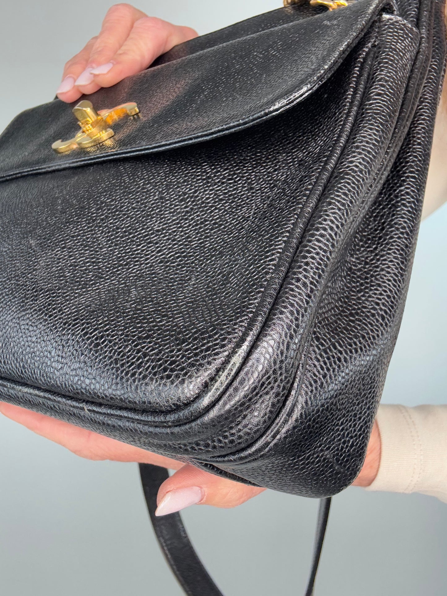Chanel Caviar Vintage Two Sided Tote