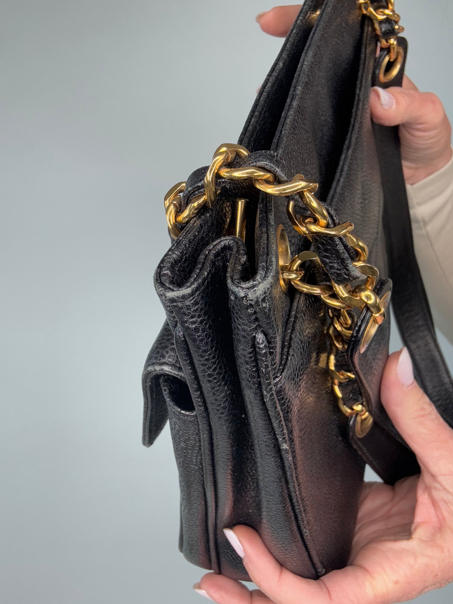 Chanel Caviar Vintage Two Sided Tote