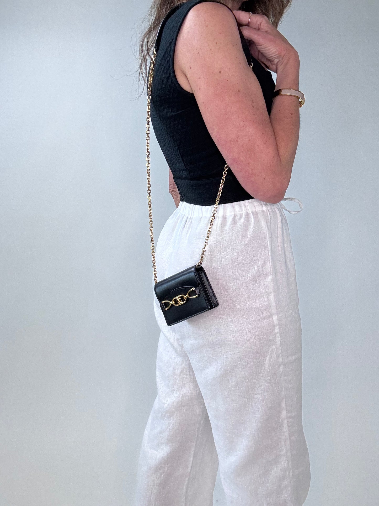 Celine Rare Mini Vintage Triomphe Crossbody Bag