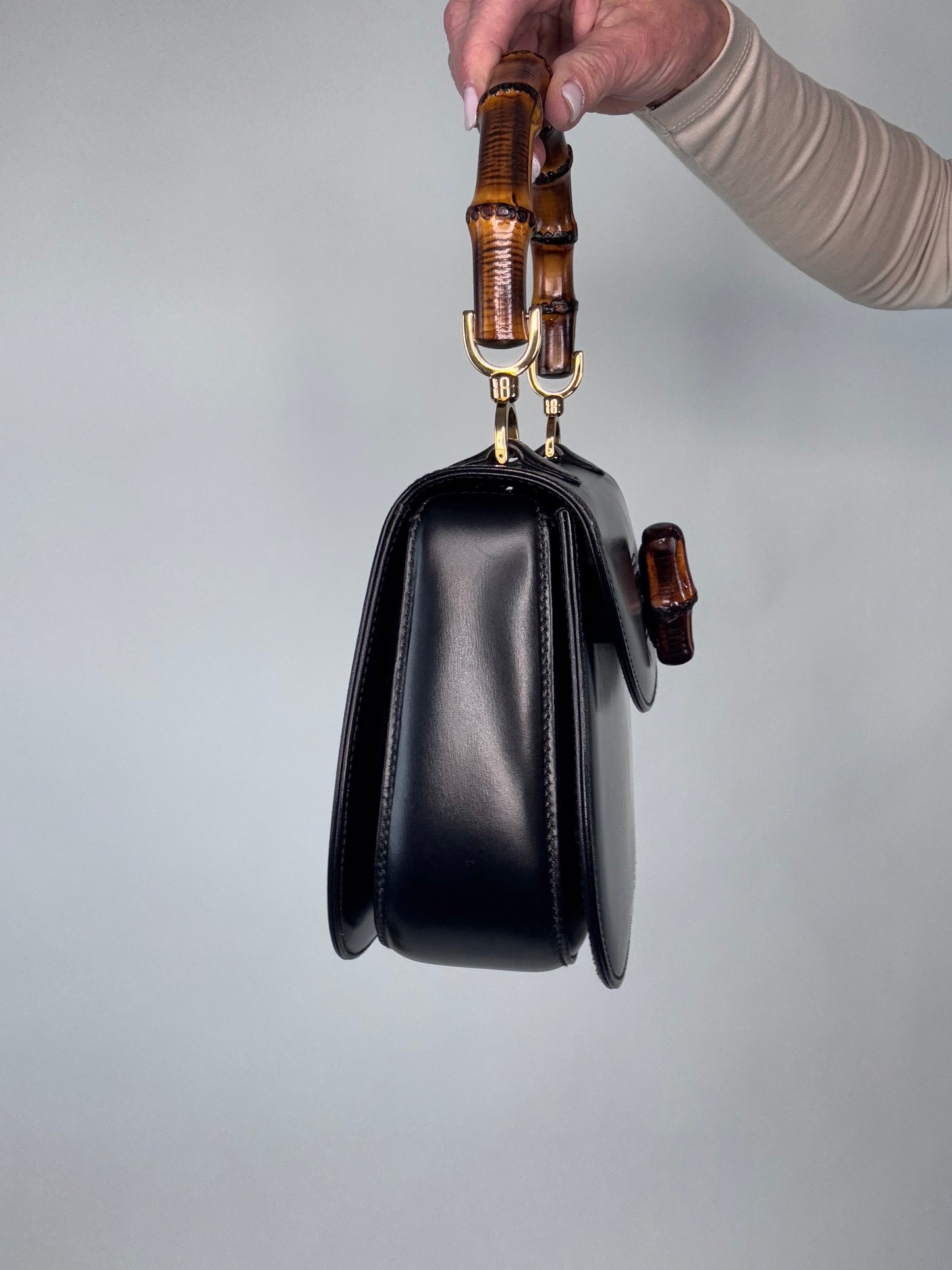 Gucci 1947 Vintage Bamboo Two Way Bag