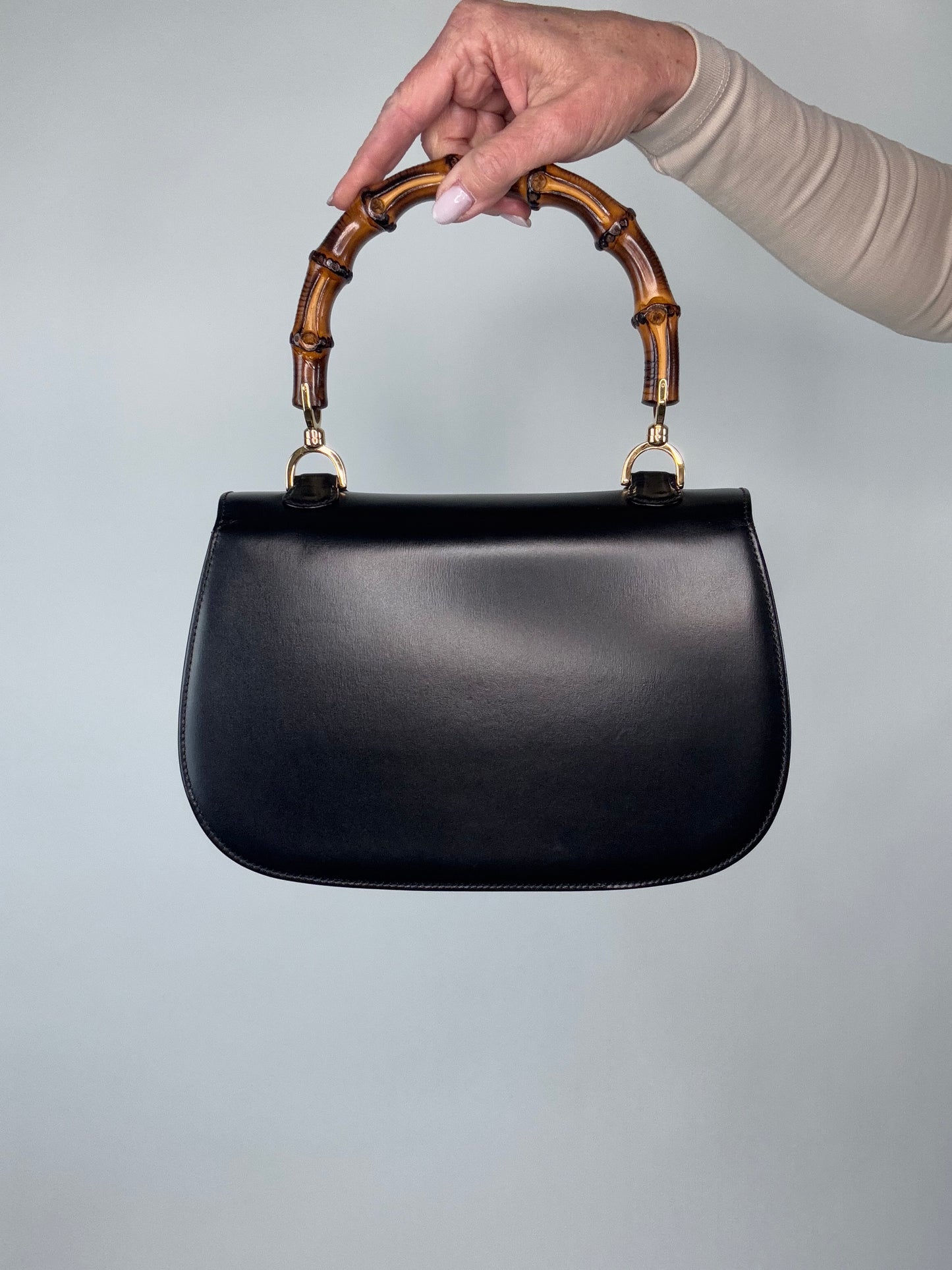 Gucci 1947 Vintage Bamboo Two Way Bag