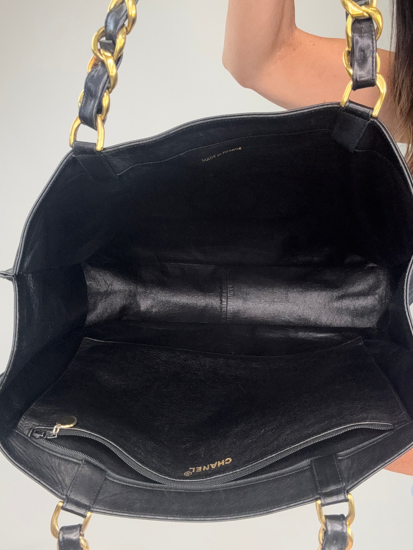 Chanel Vintage Deca Chunky Chain Tote
