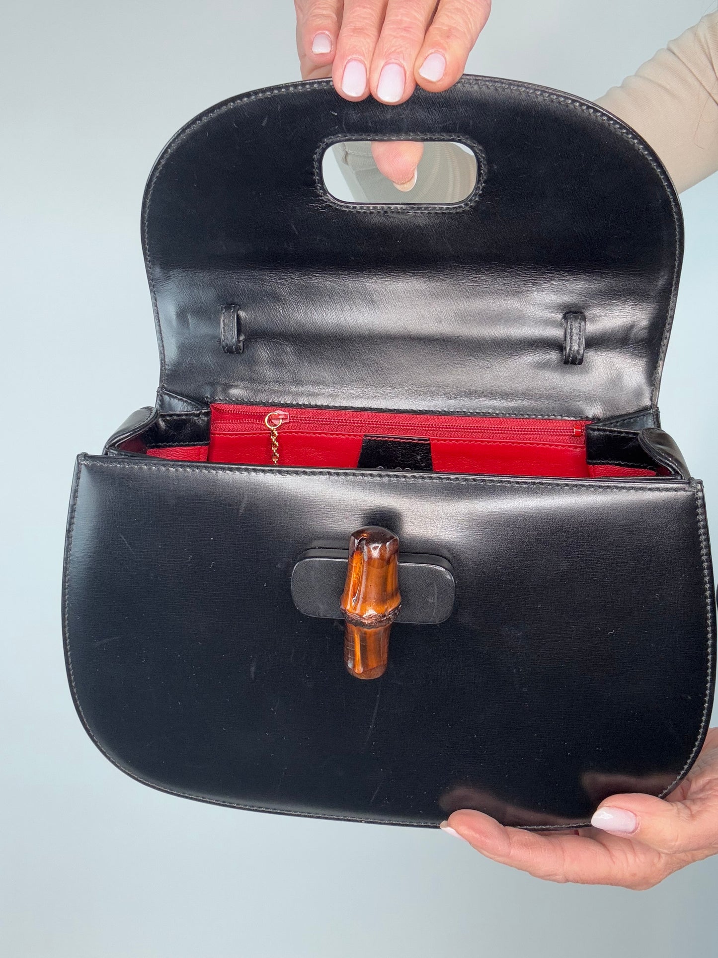 Gucci 1947 Vintage Bamboo Two Way Bag